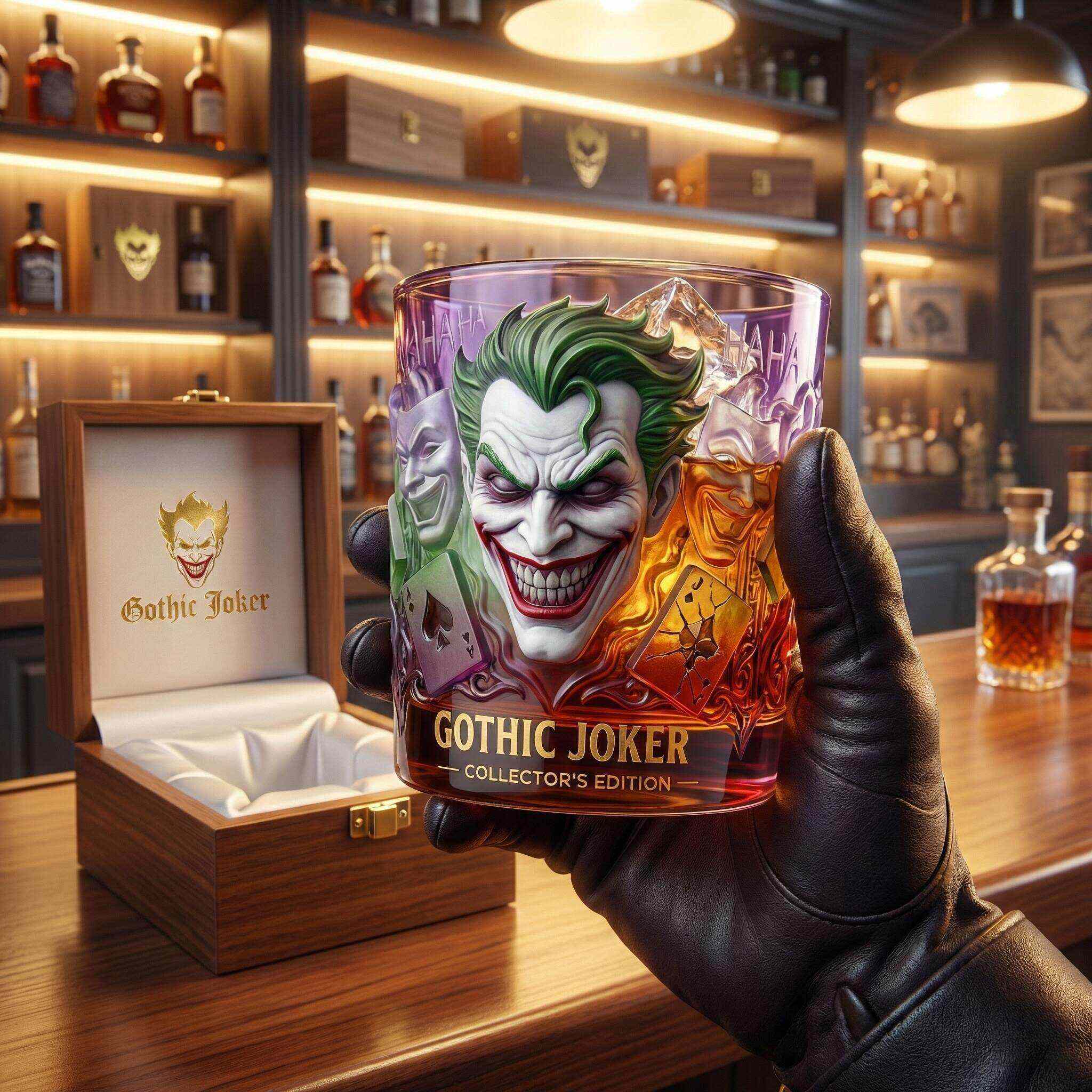 🃏 Gothic Joker Collector’s Edition Whiskey Glass