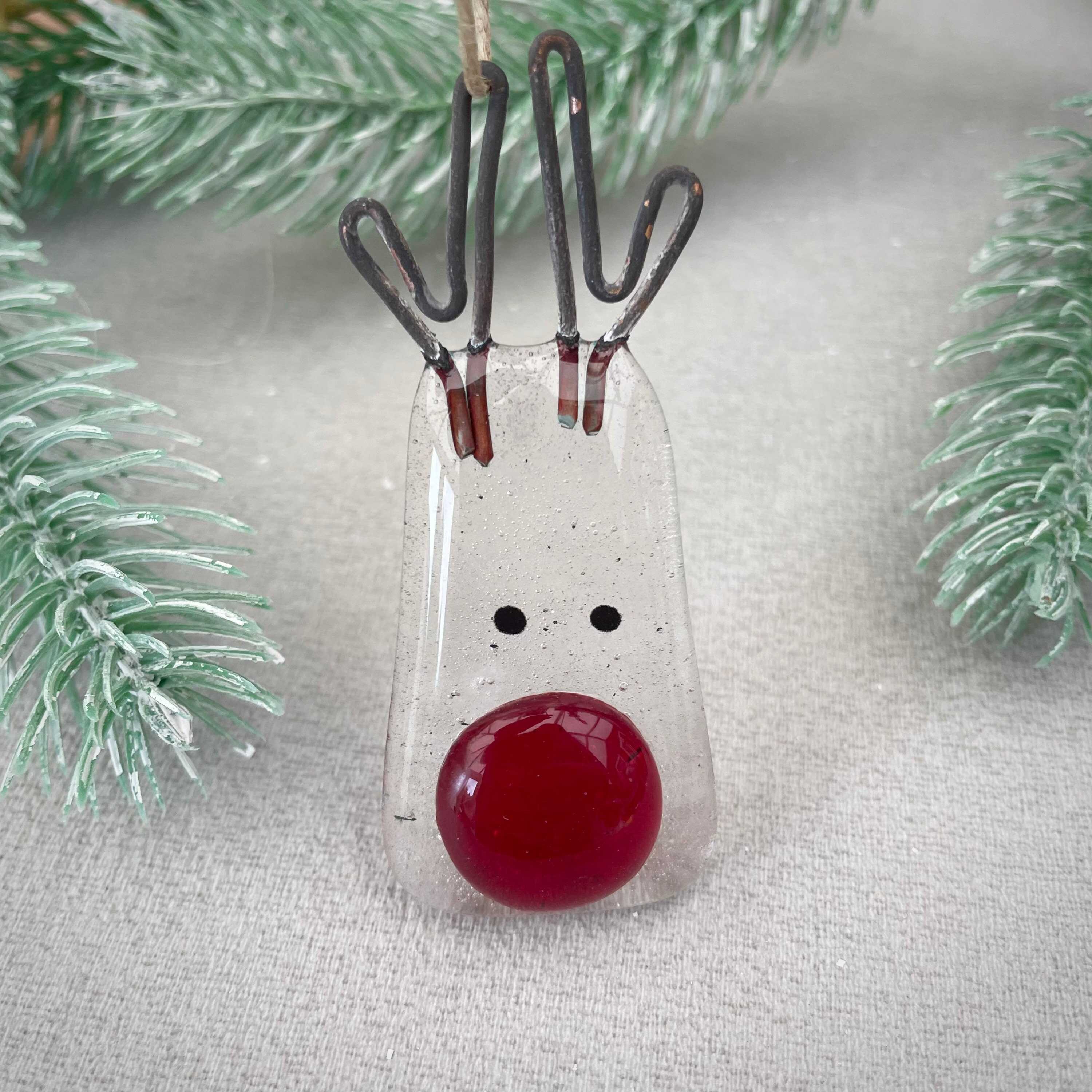 WINTER-Fused Glass Ornament Series