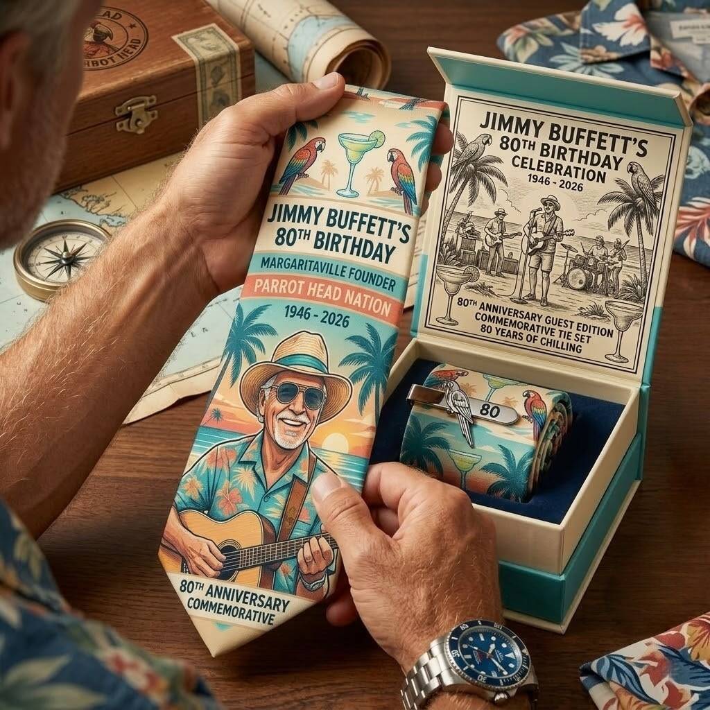 Jimmuy Buffet 80th Anniversary Tie🎁