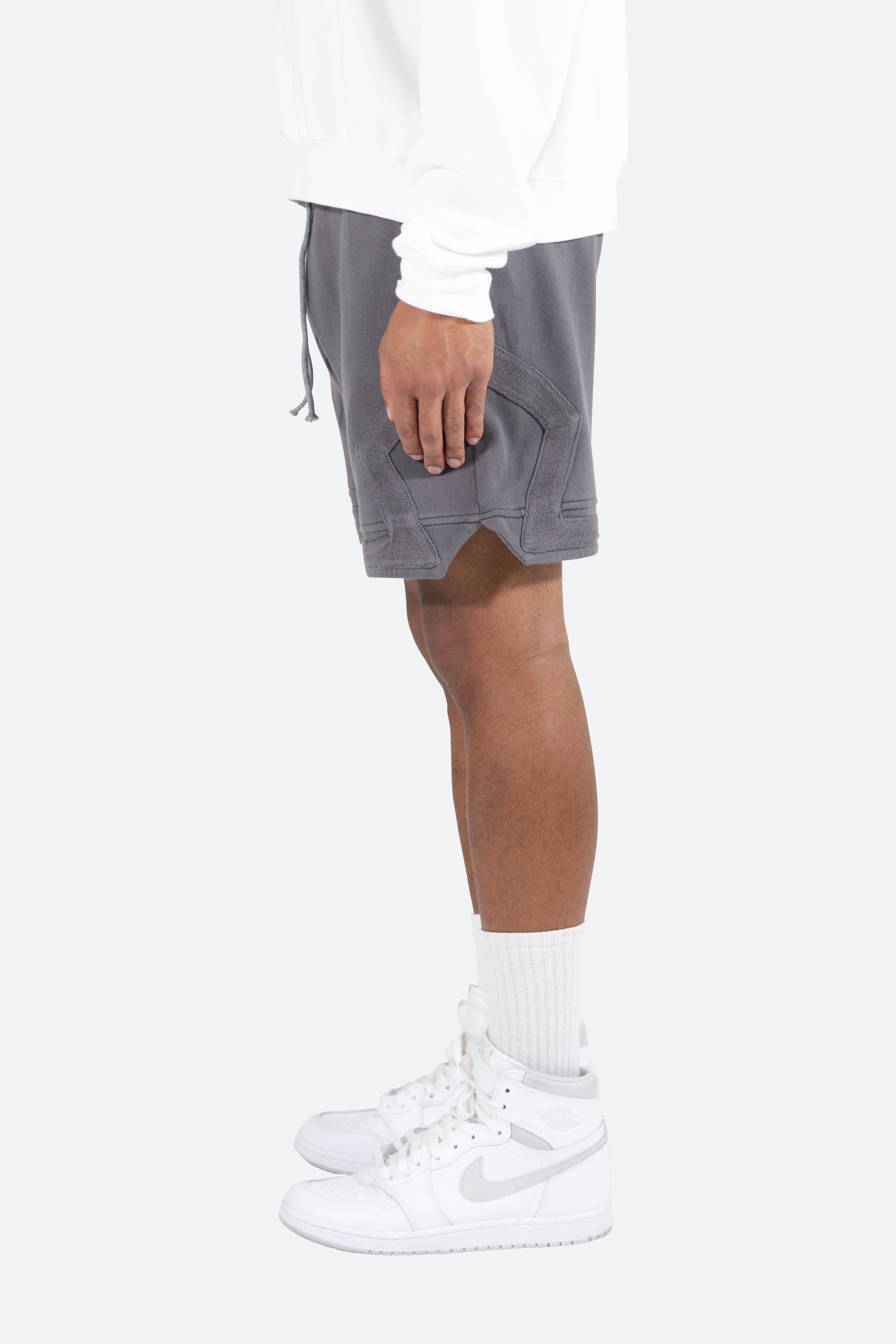 Terry Basketball Shorts - Grey