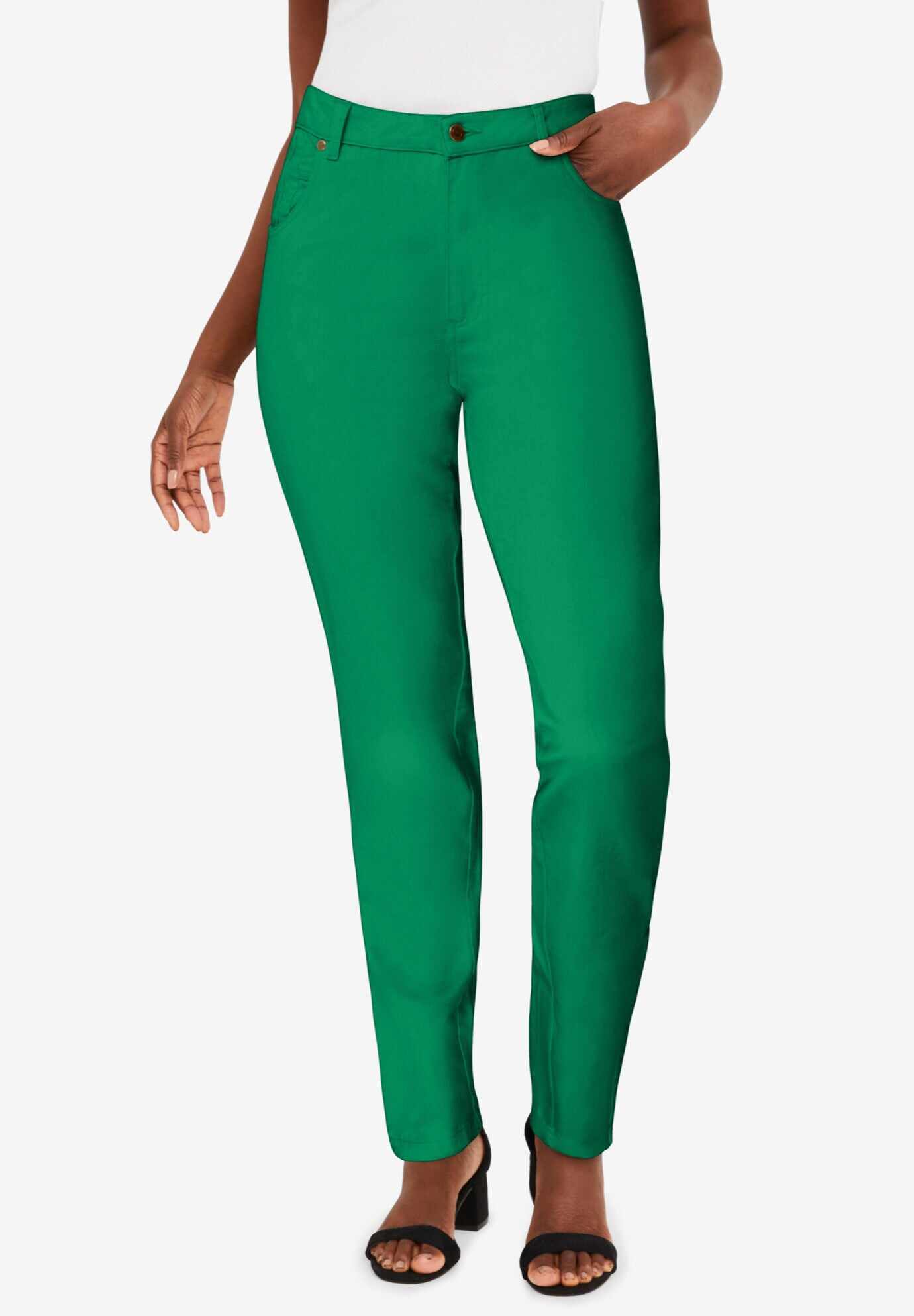 Classic Cotton Denim Straight-Leg Jean