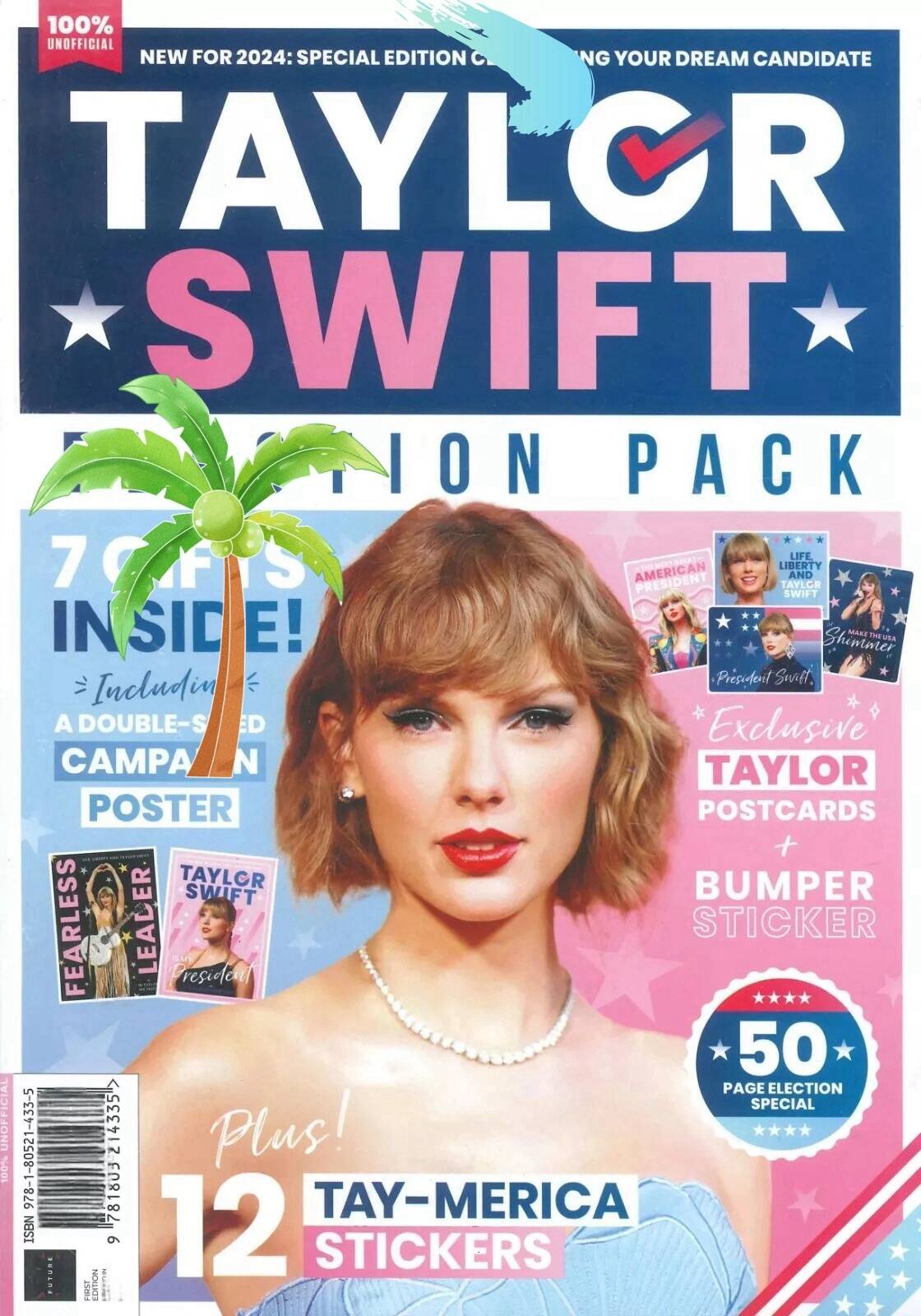 2024 Taylor Magazine Fan Pack Set of 7 (includes Blue Wave postcard )