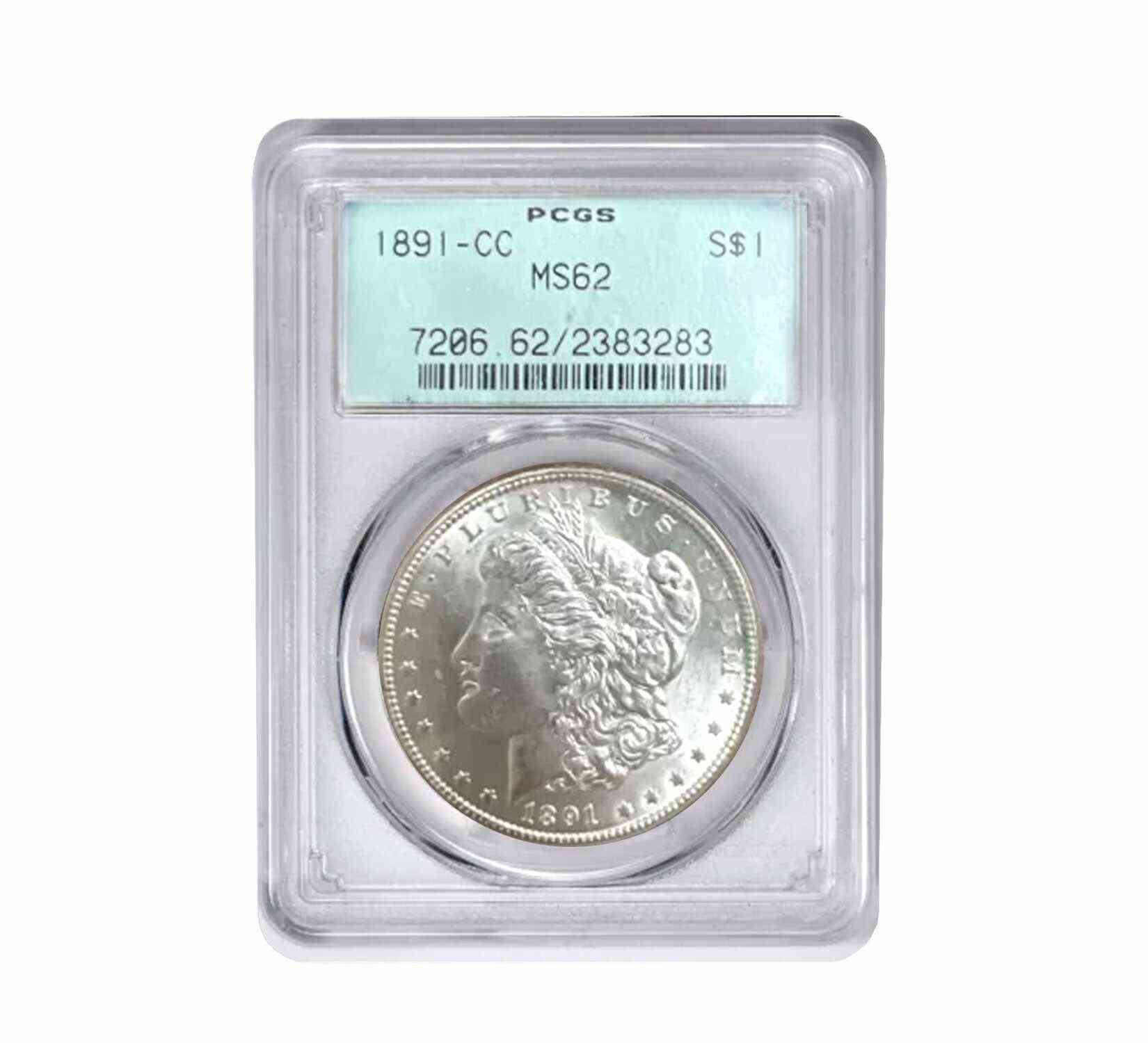 1891-CC Morgan Dollar MS62 PCGS