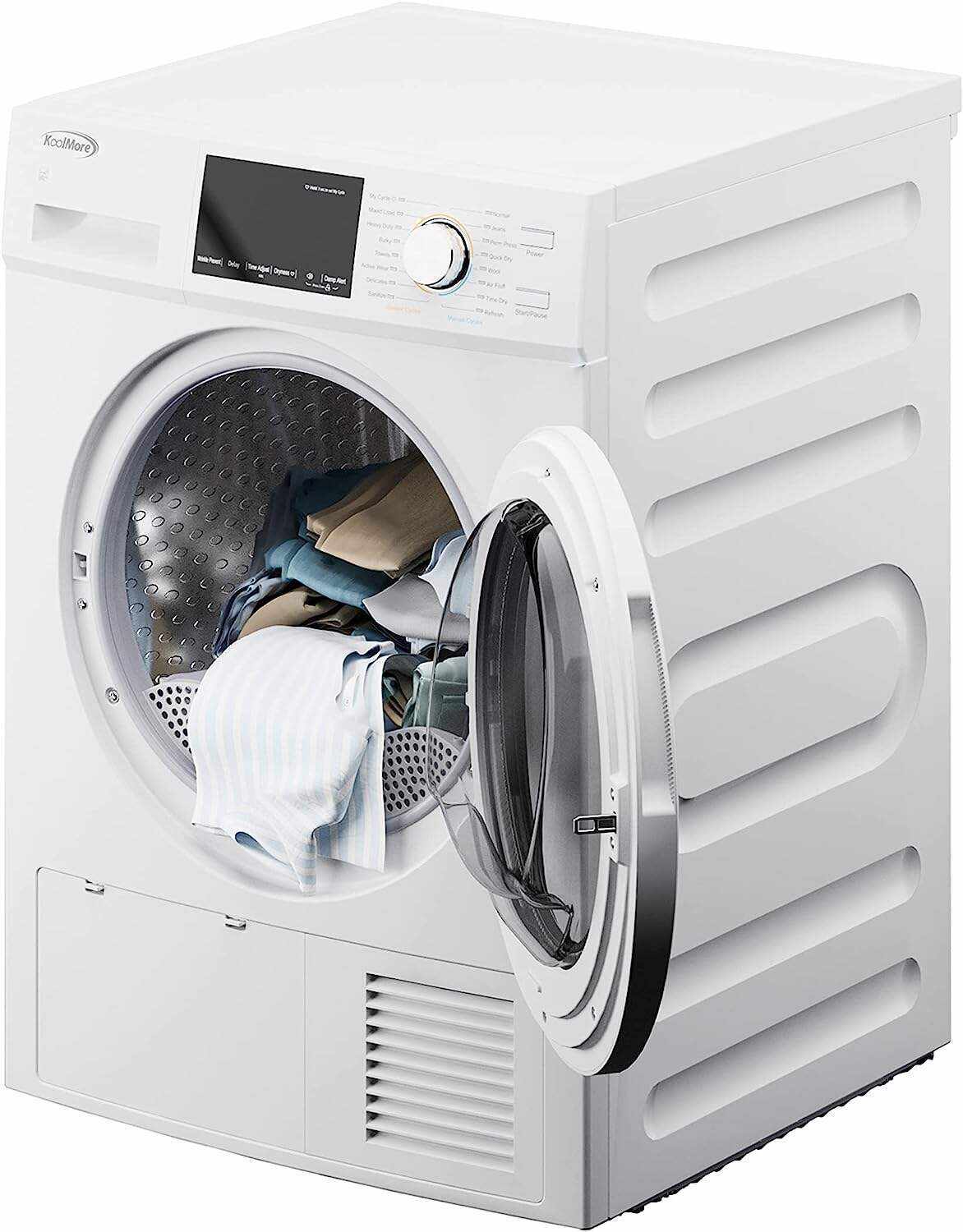 Front Load Machine, 2.7 Cu. Ft, Space Saving Unit with 20-Minute Quick, 12 Washing Cycles, Quiet Inverter Motor [120V], Medium (24