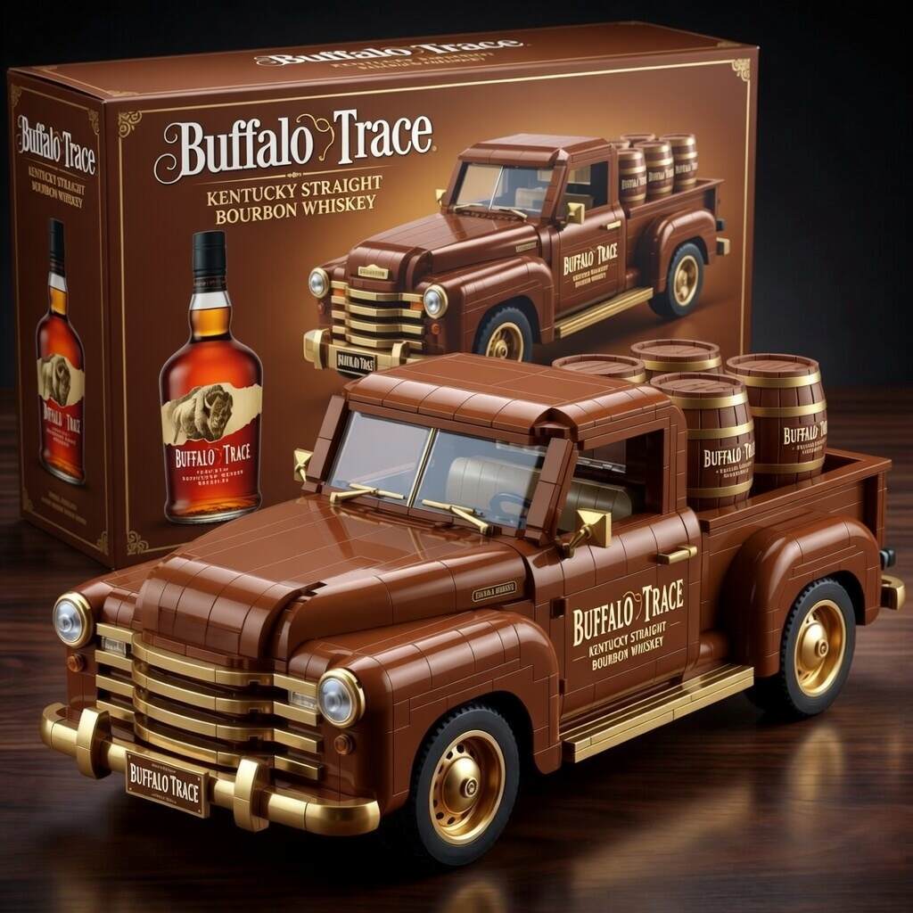 Whiskey Pickup Truck Building Blocks