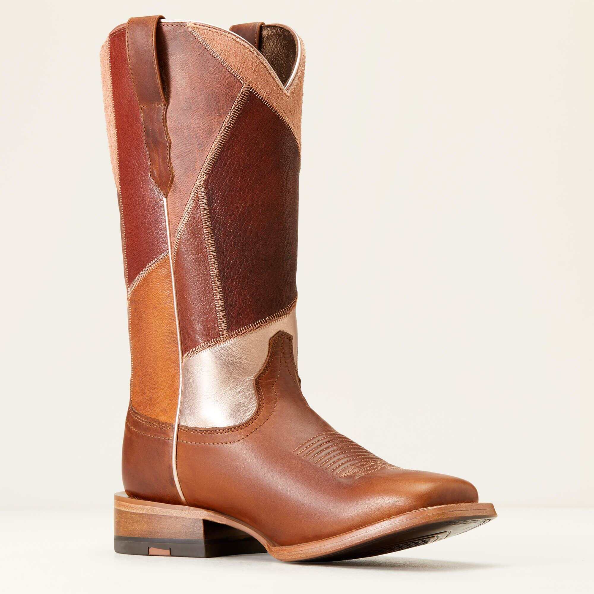 Frontier Patchwork Western Boot