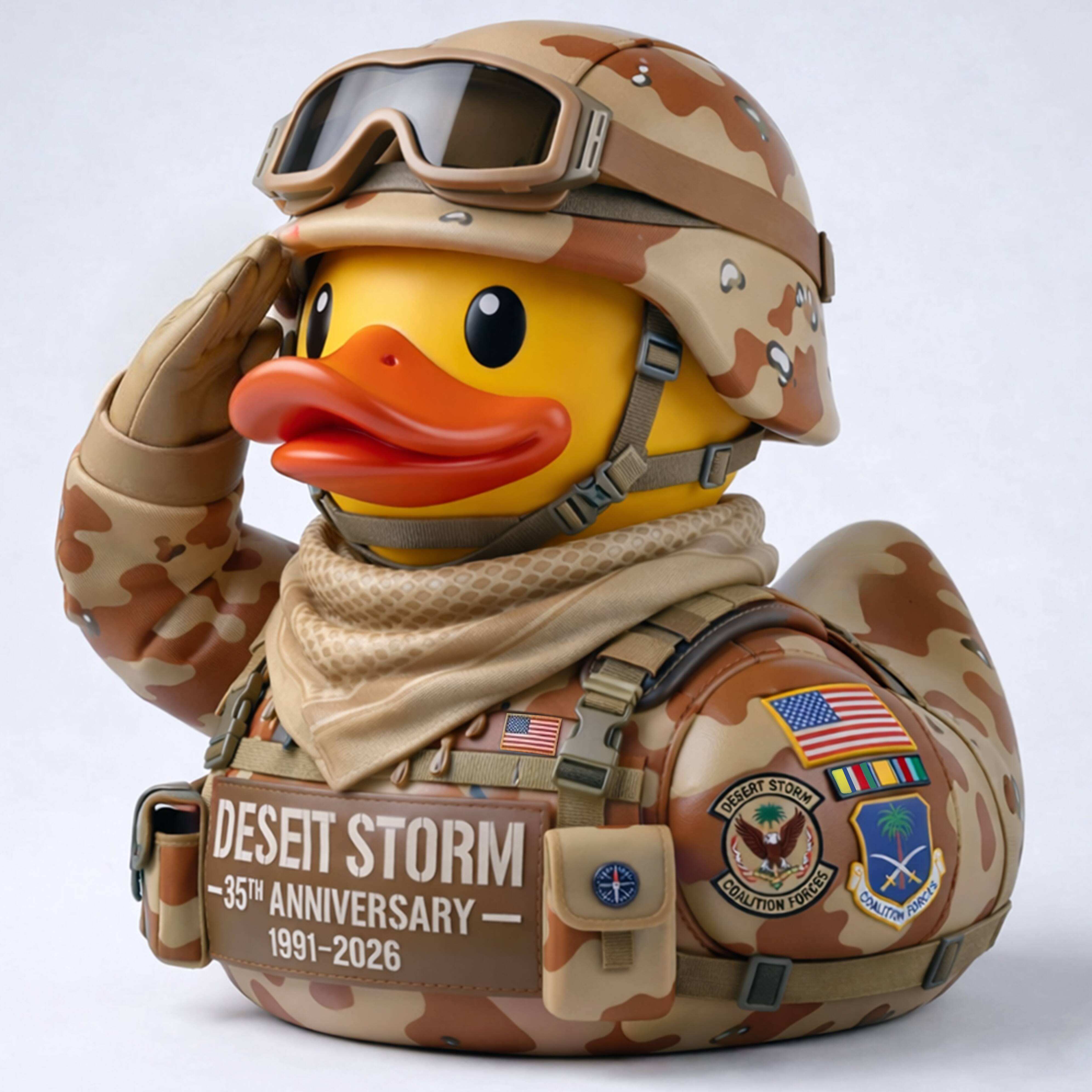 Desert Storm 35th Anniversary Commemorative Duck