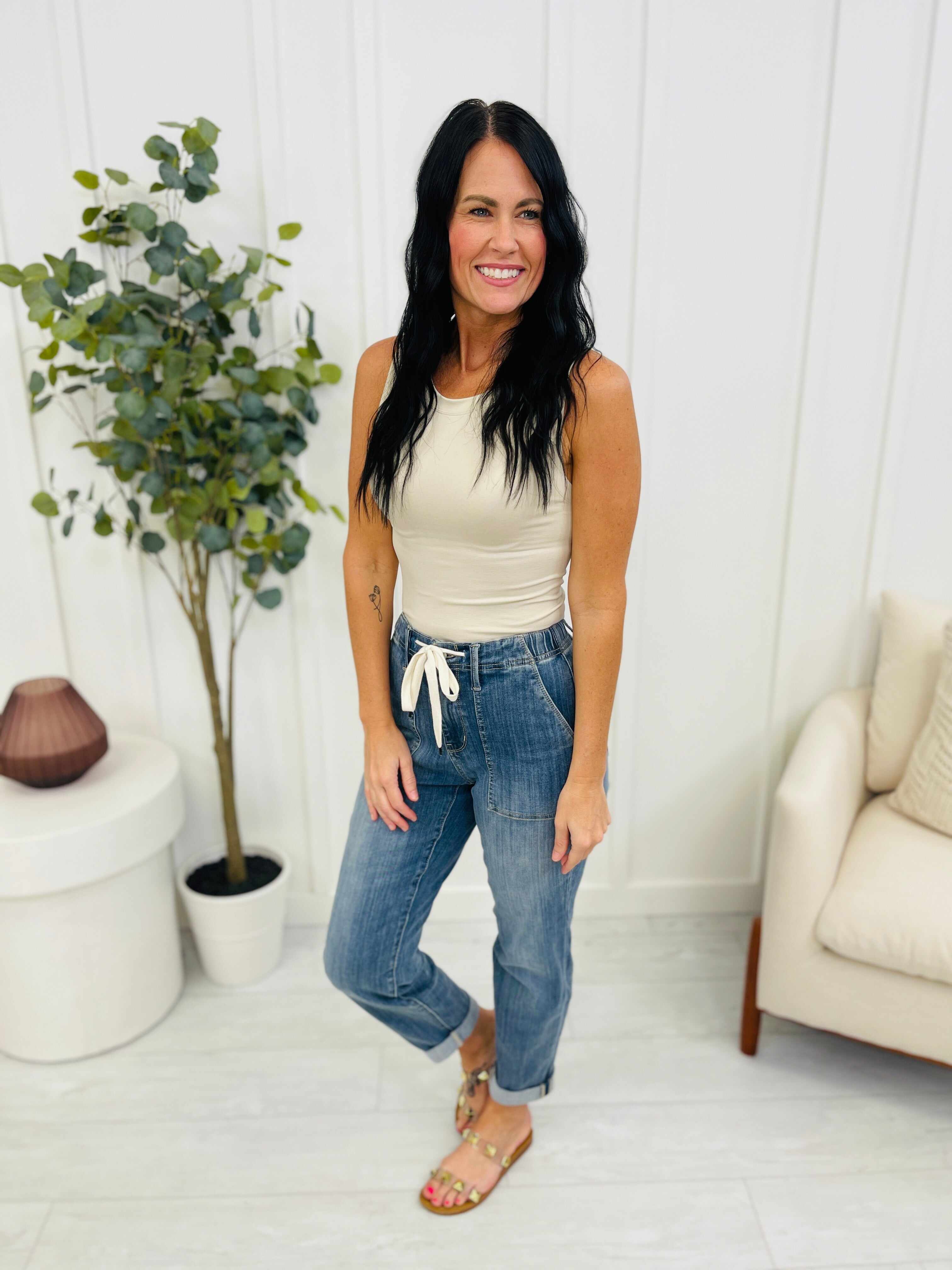MARKDOWNS! Joggers REG/CURVY Jog It Out Denim Joggers RESTOCK!