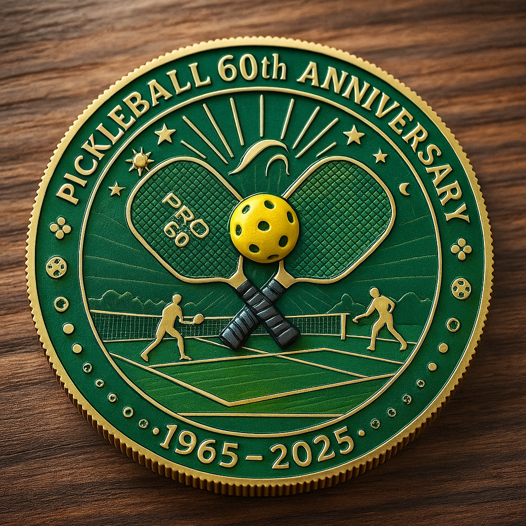 Pickleball 60th Anniversary Commemorative Coin