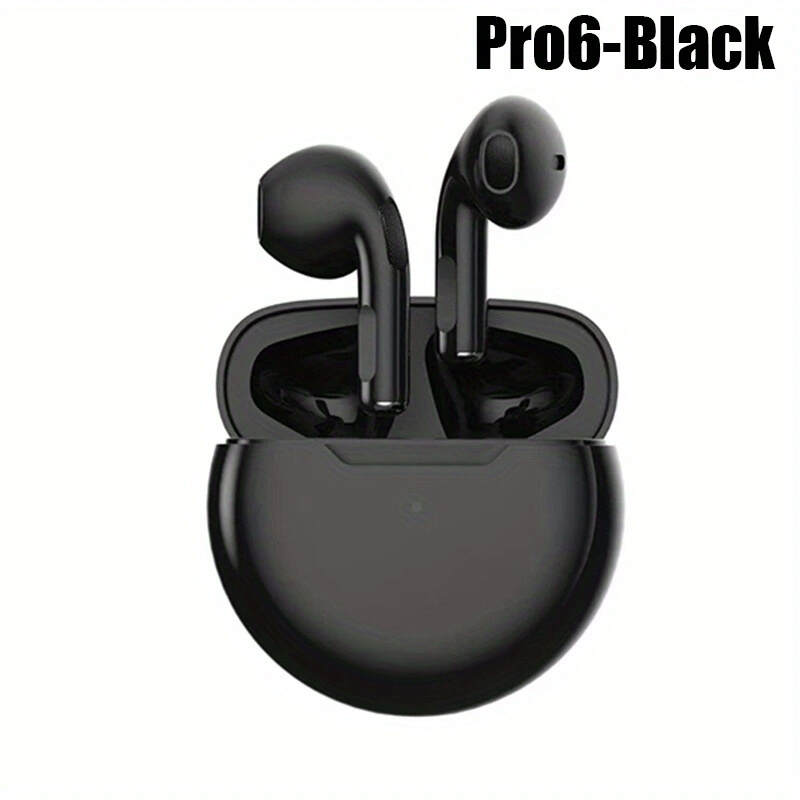 New Pro 6 Tws Waterproof In-Ear Hi-fi Stereo Wireless Earbuds Sports Life Headphones Air Pro 6 Gaming Headset For Iphone Android Ios, Earphones As Gift For Women Kids Children Men Adults