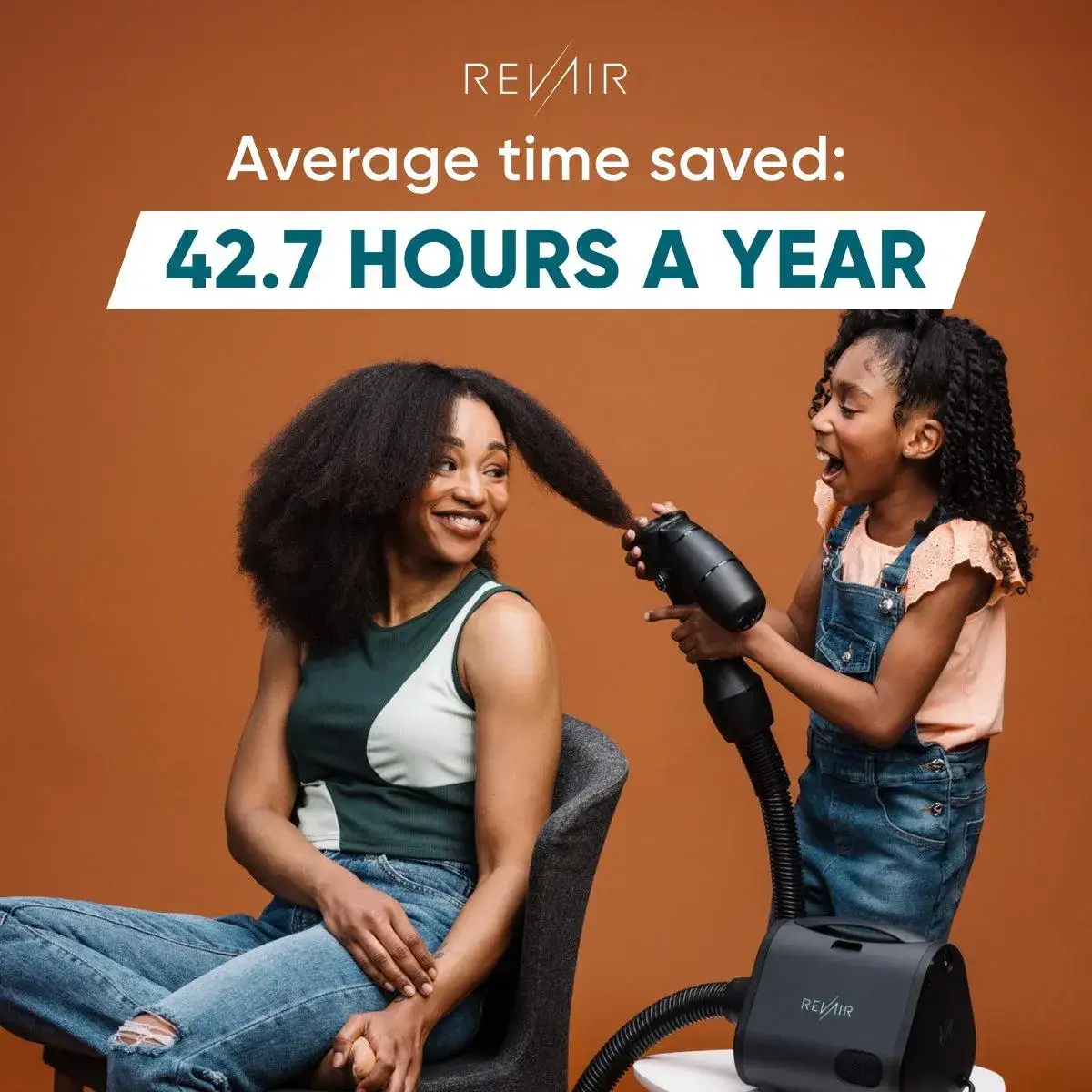 RevAir Reverse-Air Dryer - Fastest Healthiest & Easiest Hair Drying Solution for USA & Canada Use Only 120V US/CA Smooth Hair Care with Variable Tension Settings & Internal Temperature Sensors