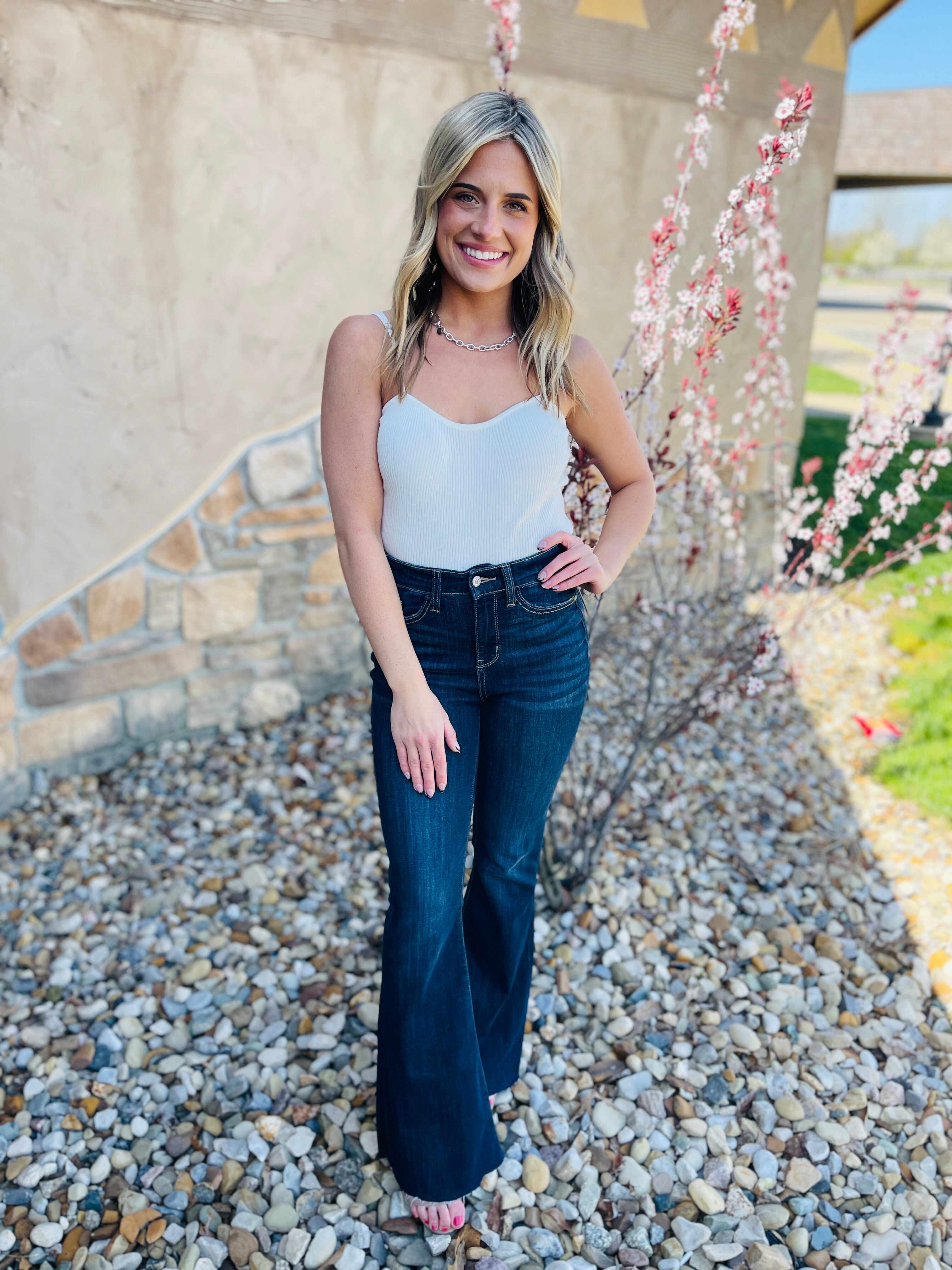 RESTOCK! REG/CURVY See Ya There Flare Jeans