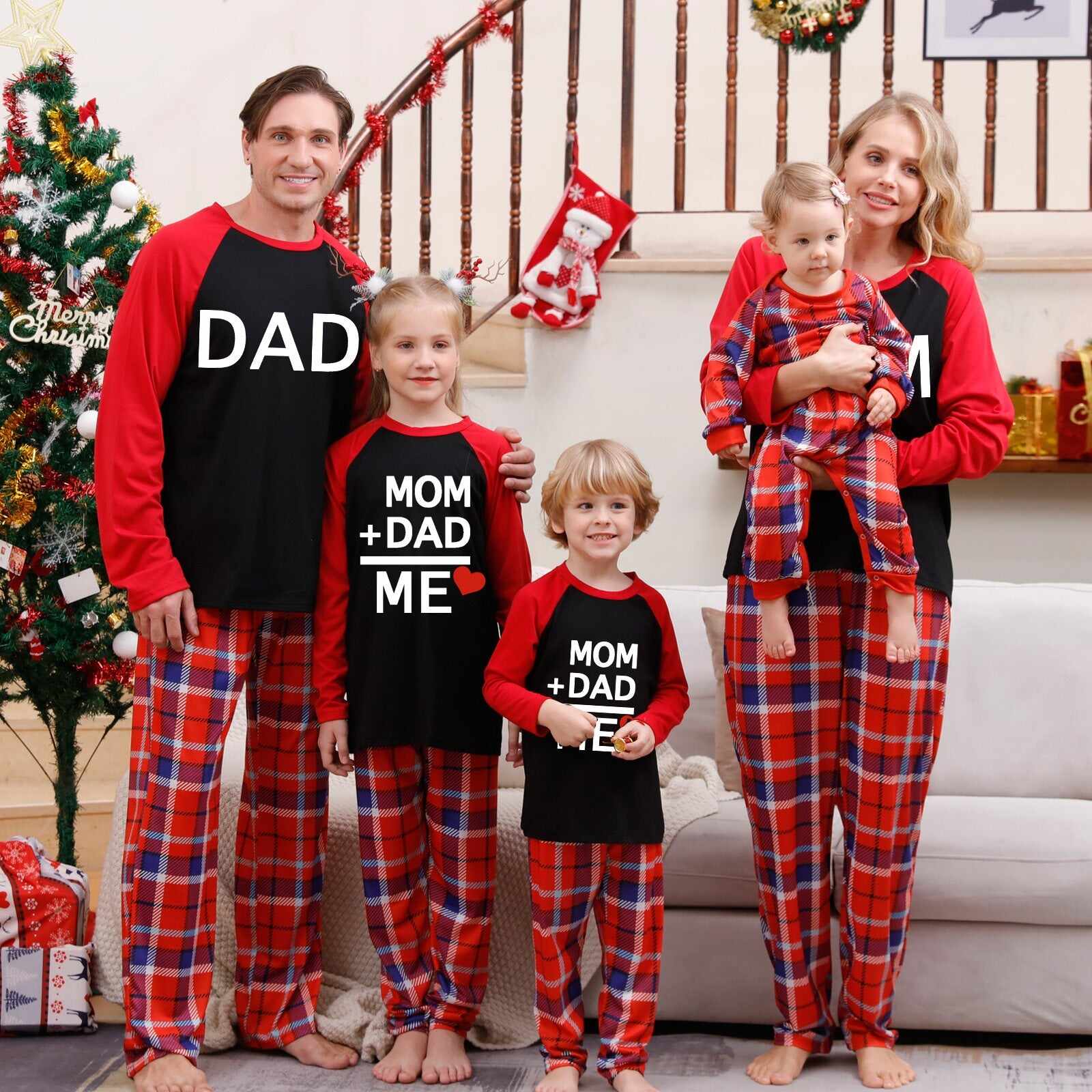 Family Matching Pajamas Set Merry Christmas