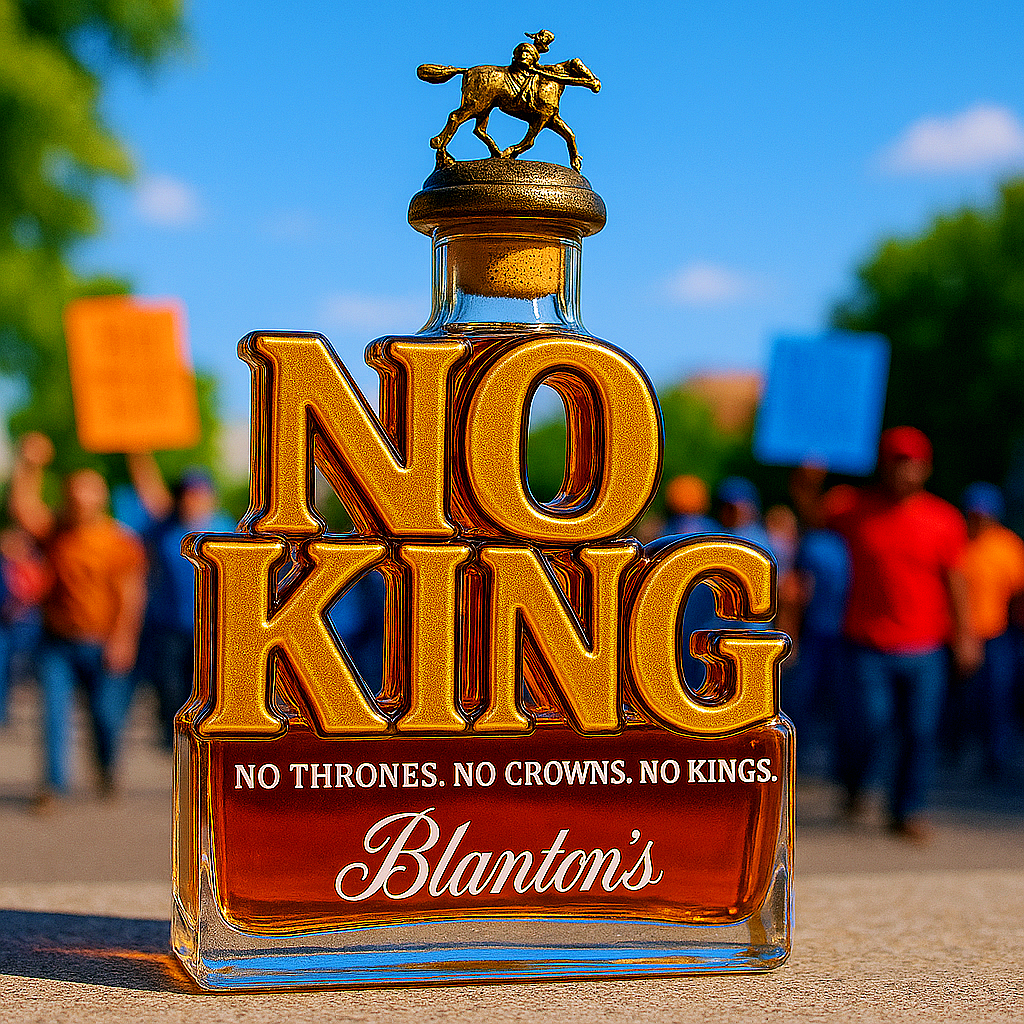 NO KING Whiskey Bottle