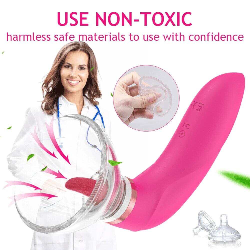 PASSION PULSE Red Power - Clit & Nipple Sucking Vibrator
