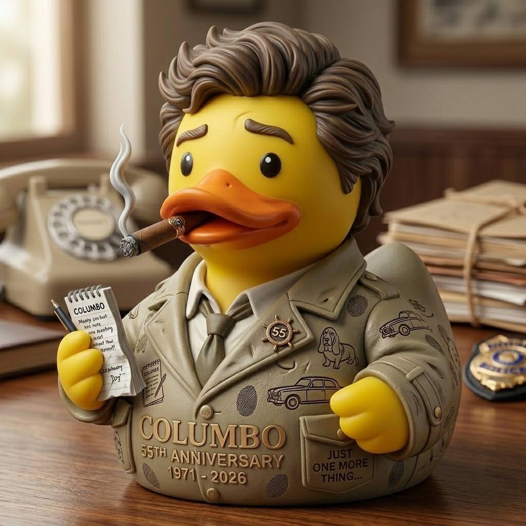 🕵️ Columbo 55th Anniversary Commemorative Rubber Duck