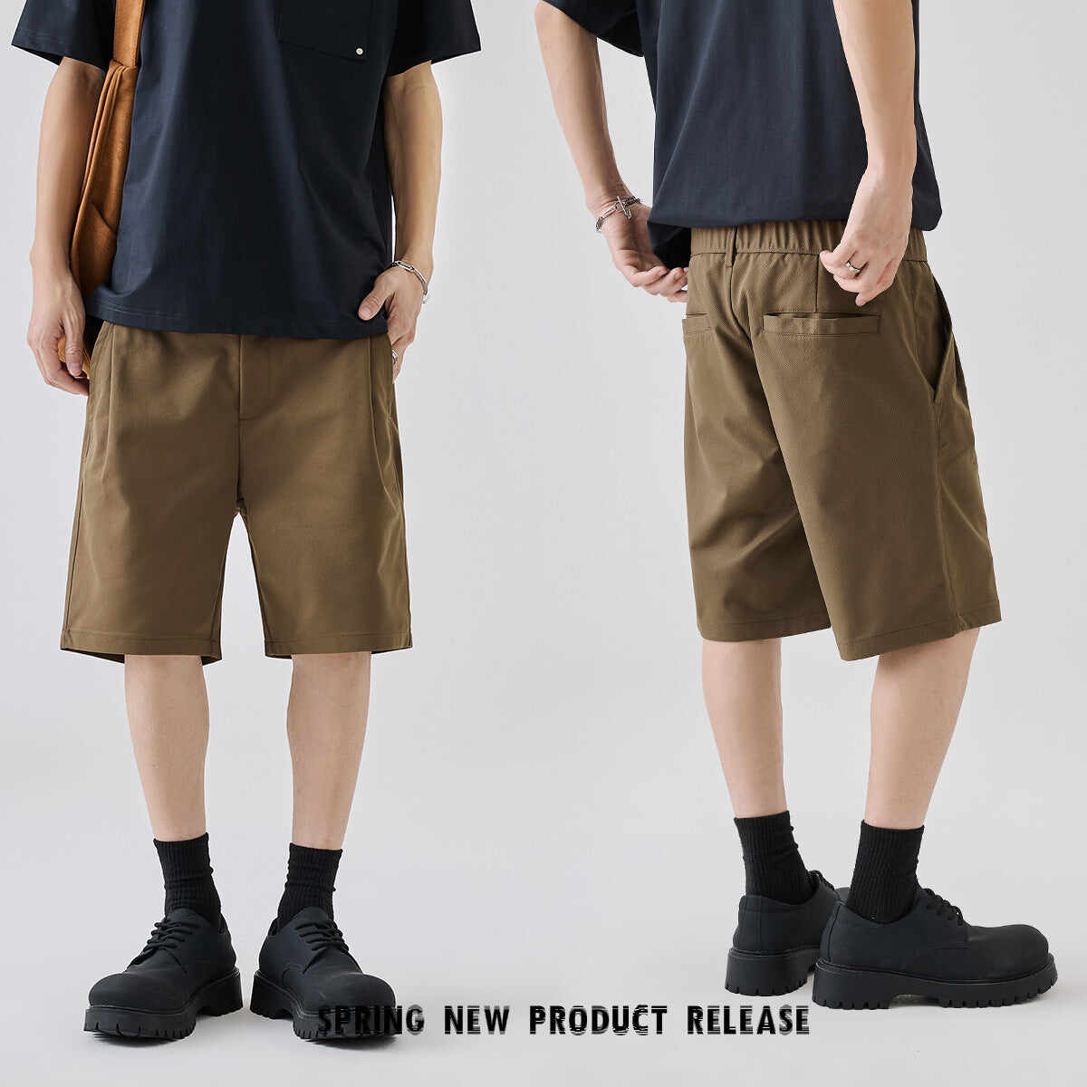 Summer Outdoor Wear Simple Straight Five Points Business Casual Trousers