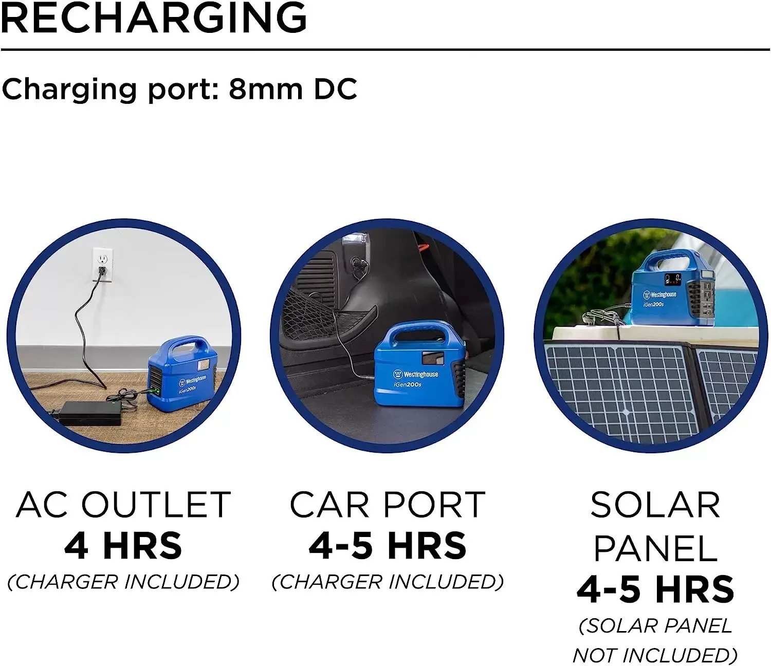 Westinghouse 155Wh 150 Peak Watt Portable Power Station and Solar Generator, Pure Sine Wave AC Outlet, Backup Lithium Battery for Camping, Home, Travel, Indoor/Outdoor Use (Solar Panel Not Included)