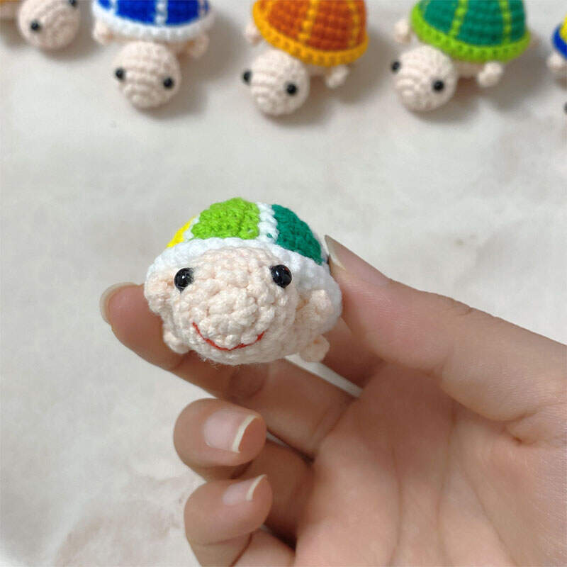 Handmade Crochet Turtle Good Luck Charm