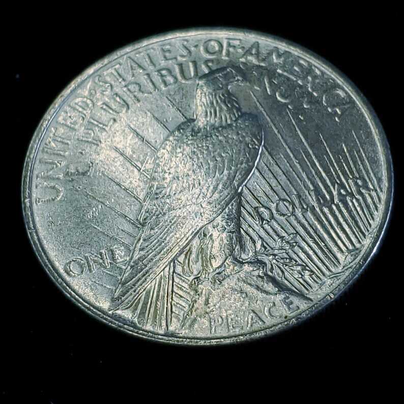 1922 Silver Peace Dollar Coin - AU / BU !  Lot# 967