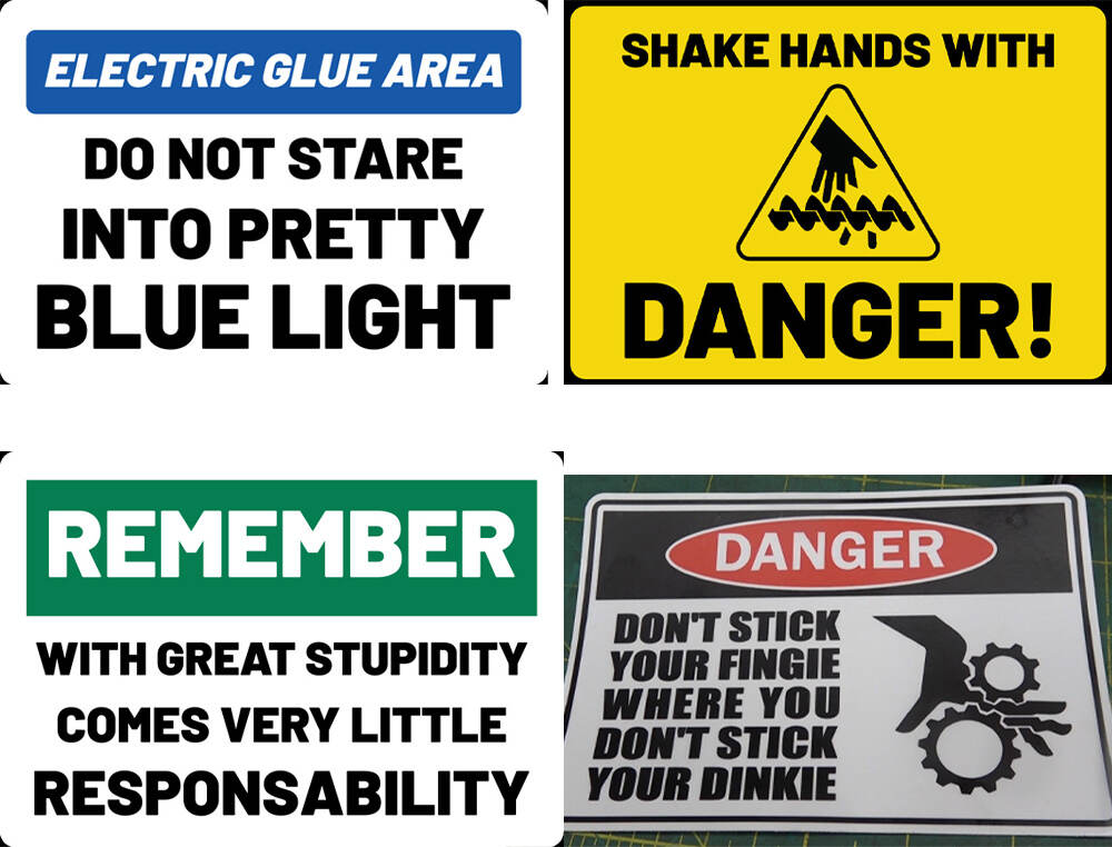 WARNING! Stickers