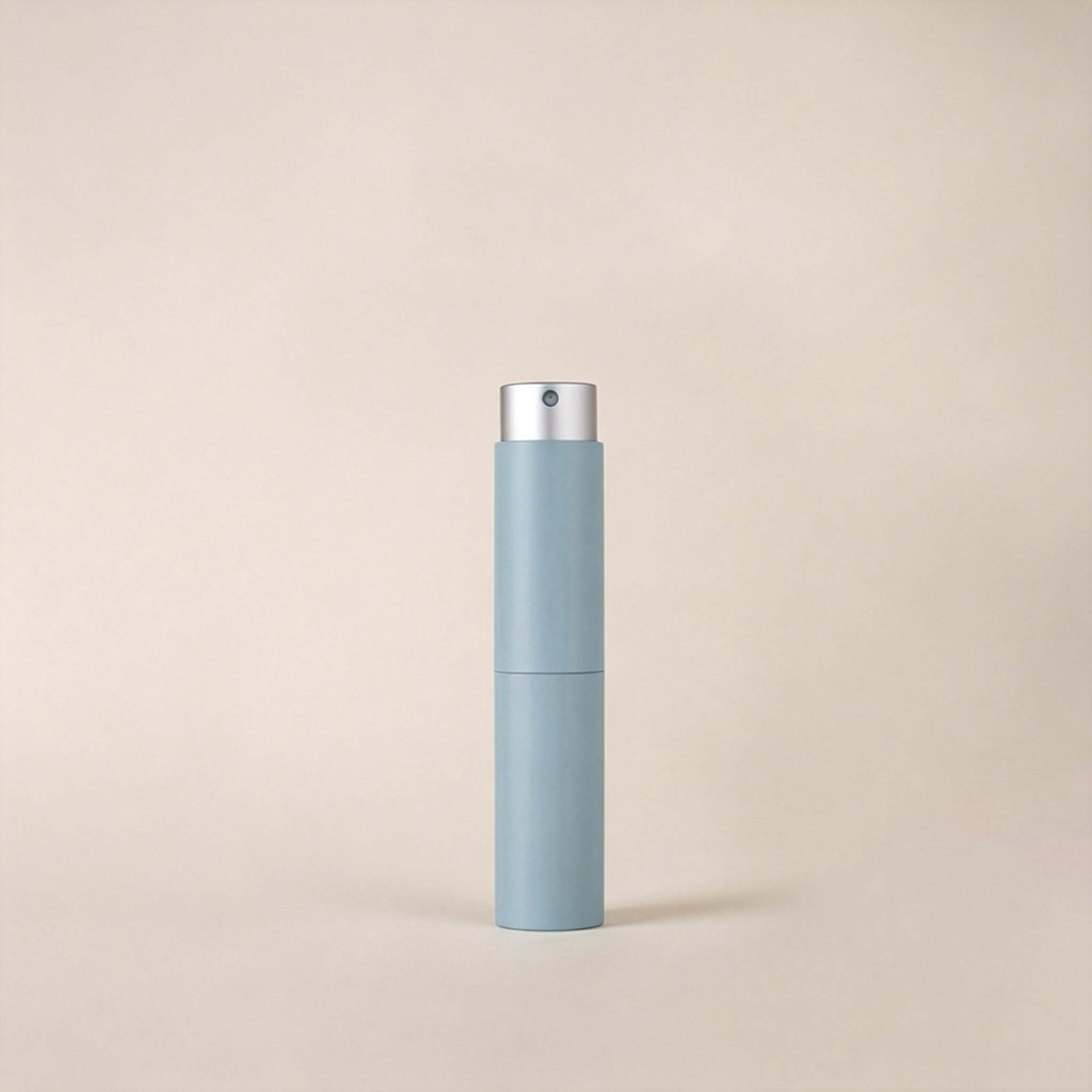 Blue Rotatable Hidden Nozzle Refillable Perfume Atomizer