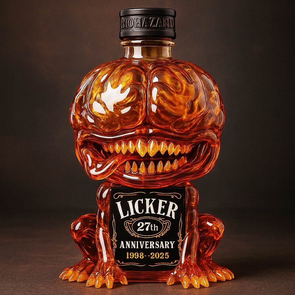 Resident Evil Licker 27th Anniversary Limited Edition Whisky Bottle