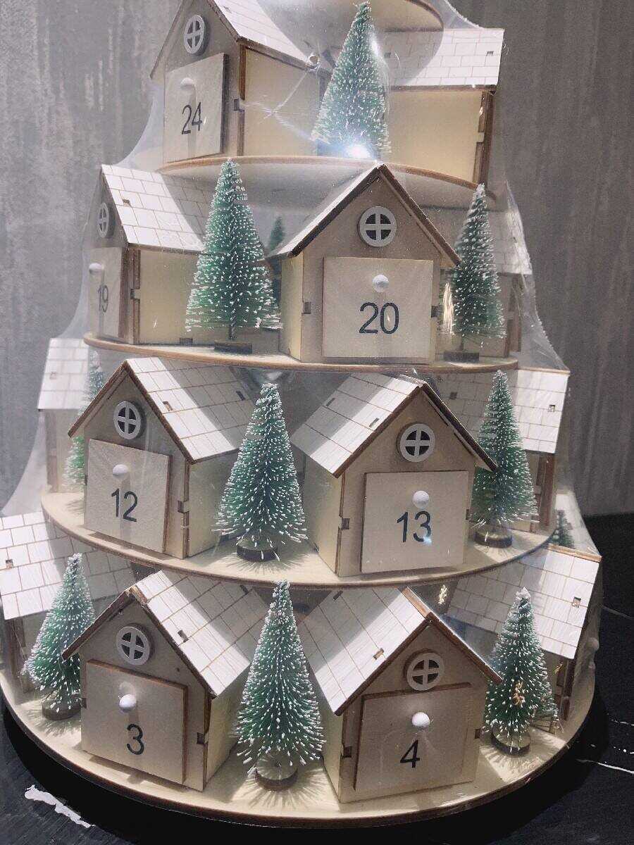 [Buy 2 Free Shipping]2023 Christmas Tree Houses Advent Calendar - Aanythingby Clearance