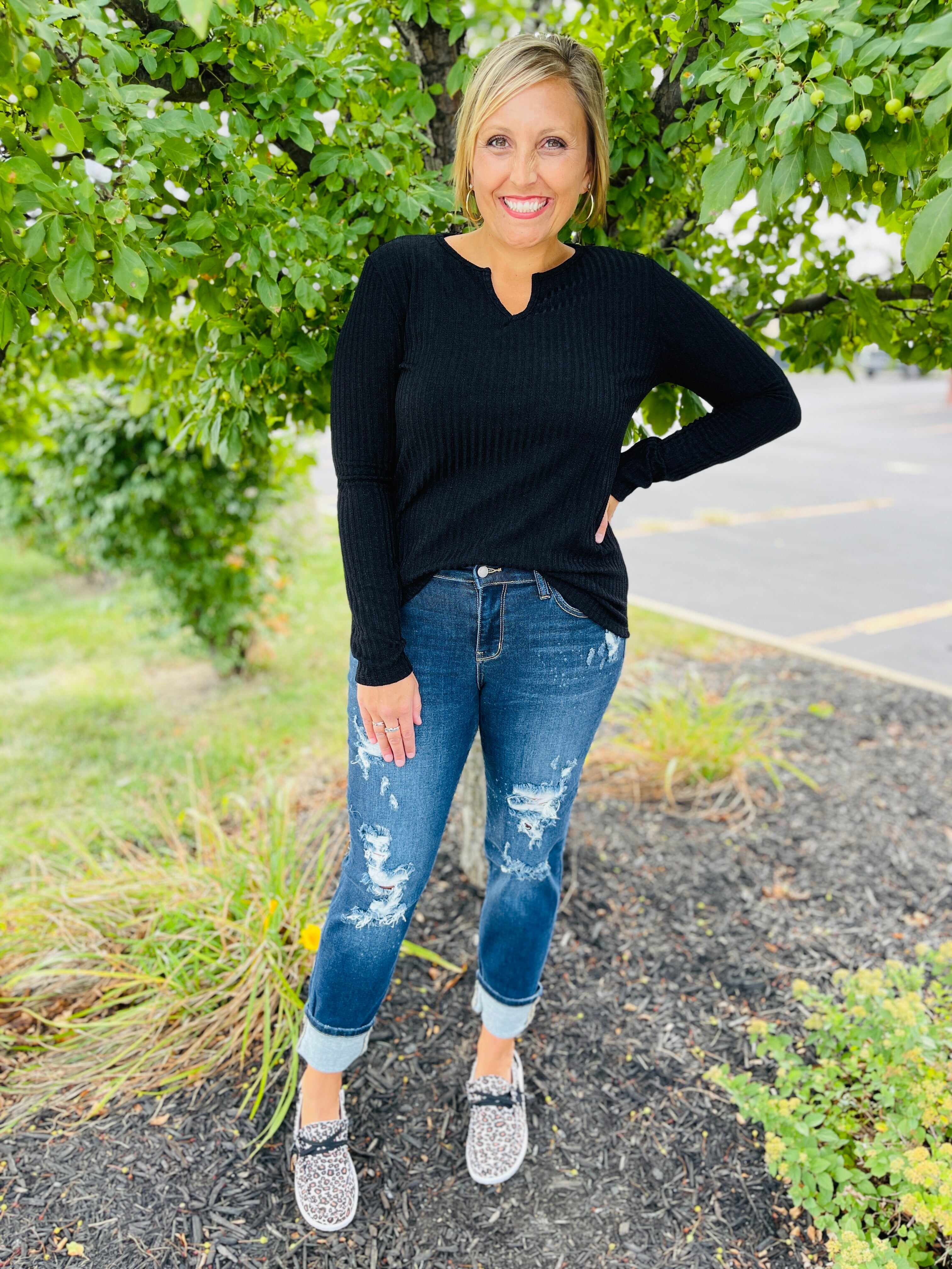 RESTOCK! Plus/Reg Bleach Bleach Baby Boyfriend Jeans