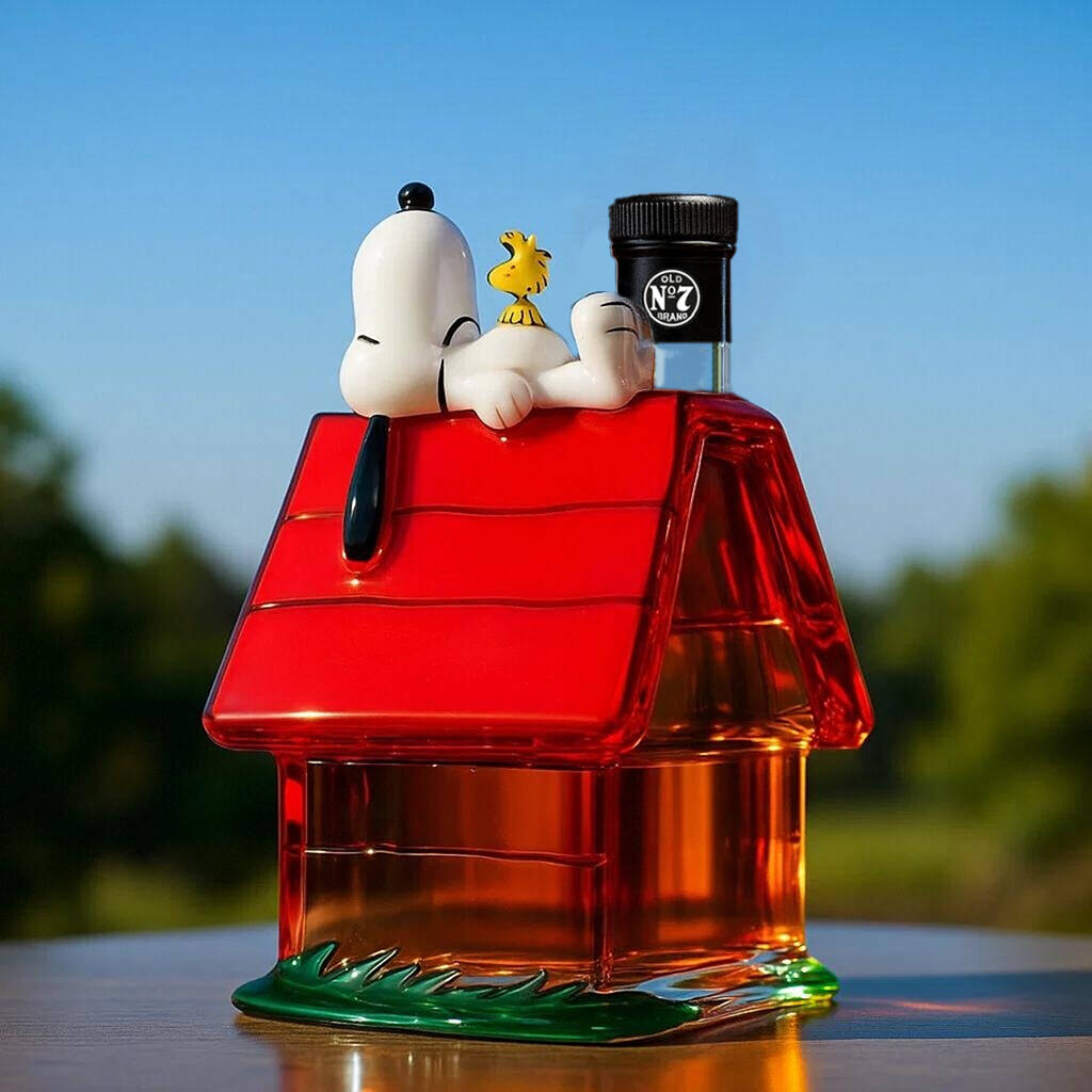 SNPY On The Red House Whiskey Bottle