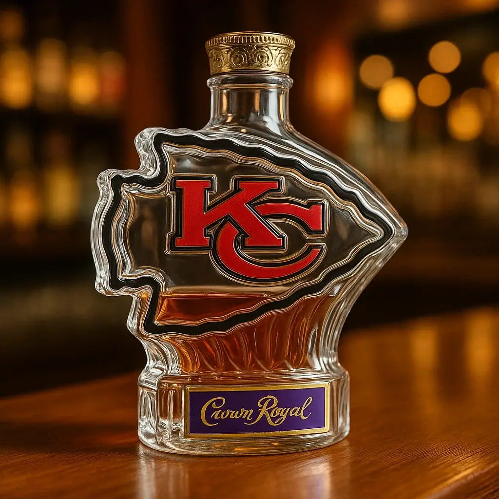 Kansas City Chiefs Whiskey Bottle