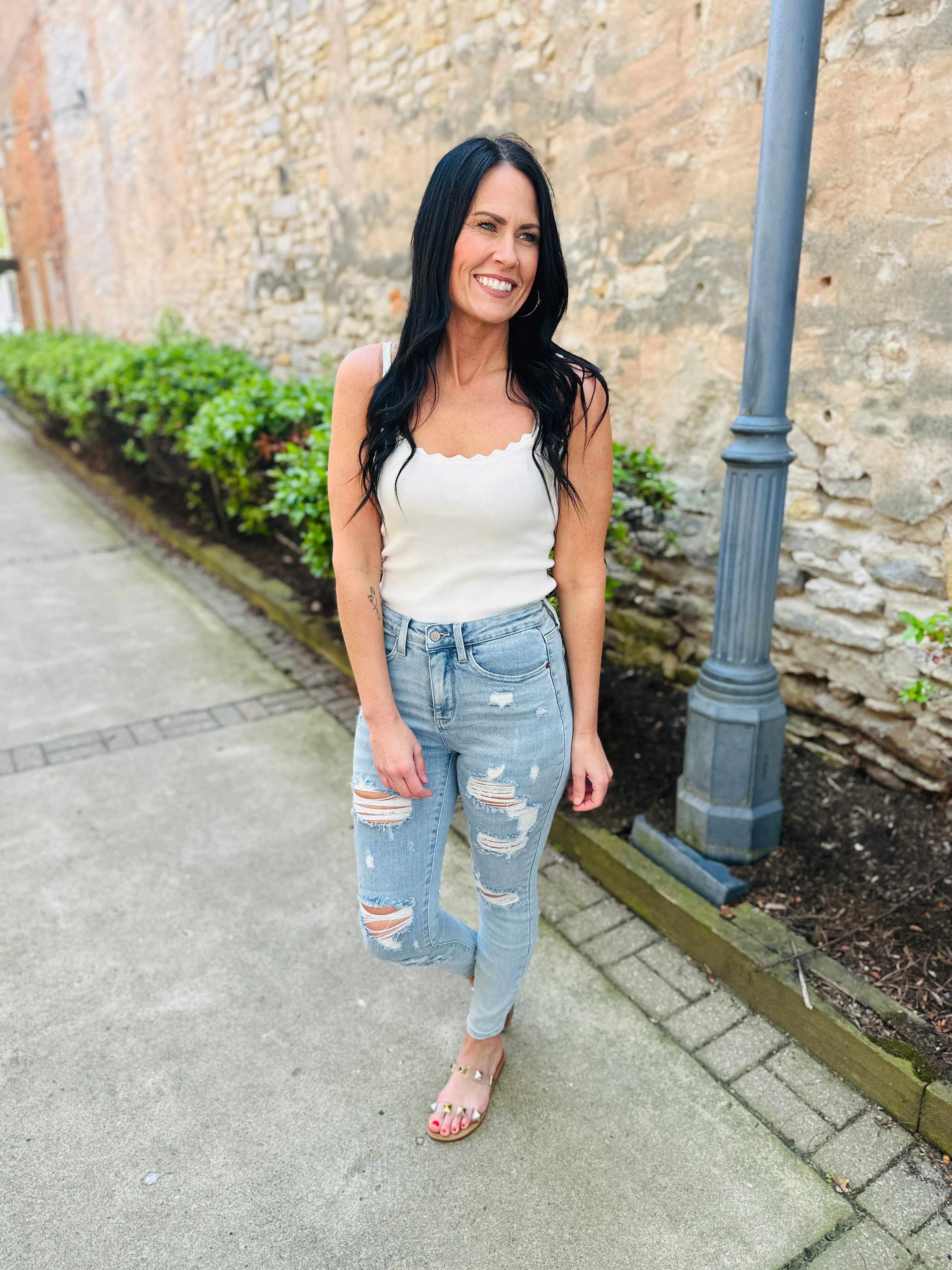 Tummy Control Skinny Jeans in Reg/Curvy Always in Control Restock