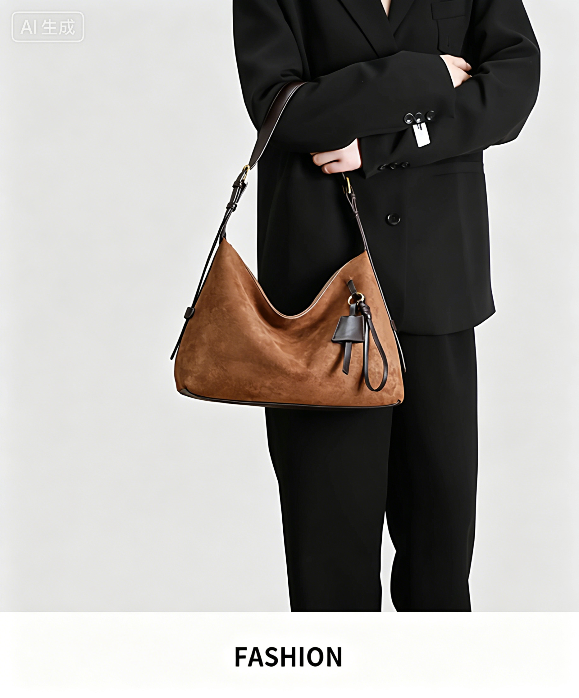 Fashionable women handbag with classic design