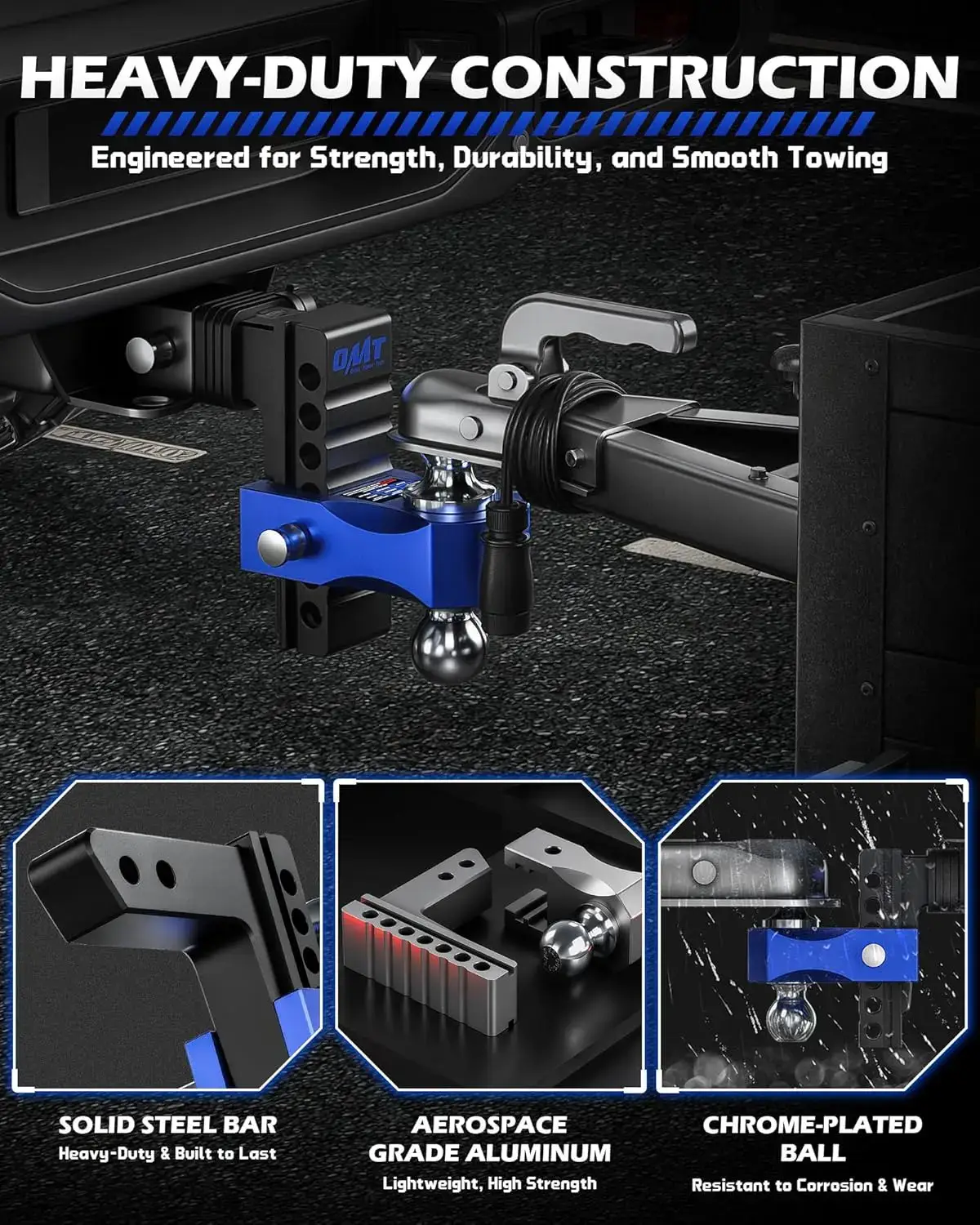 Tech Adjustable Heavy-Duty Trailer Hitch