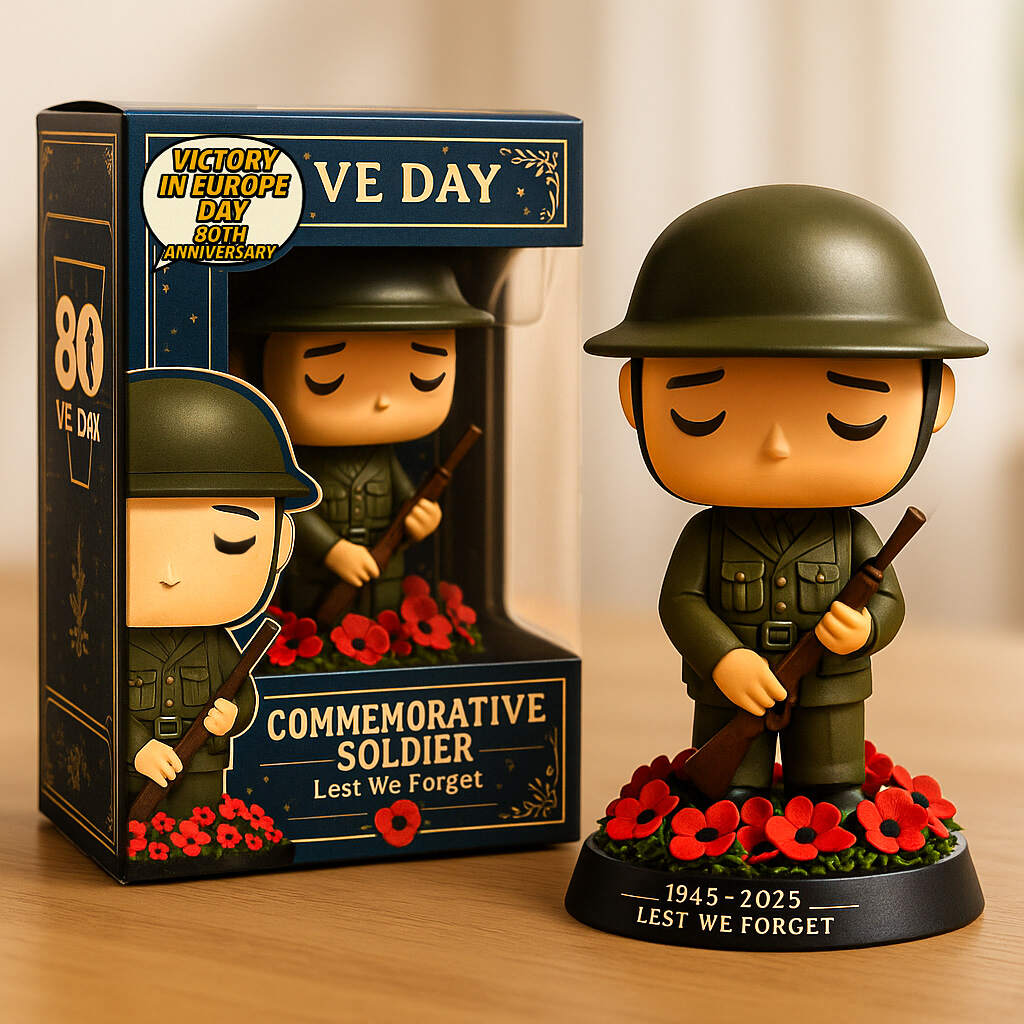 VE Day 80th Anniversary Commemorative Soldier Figure