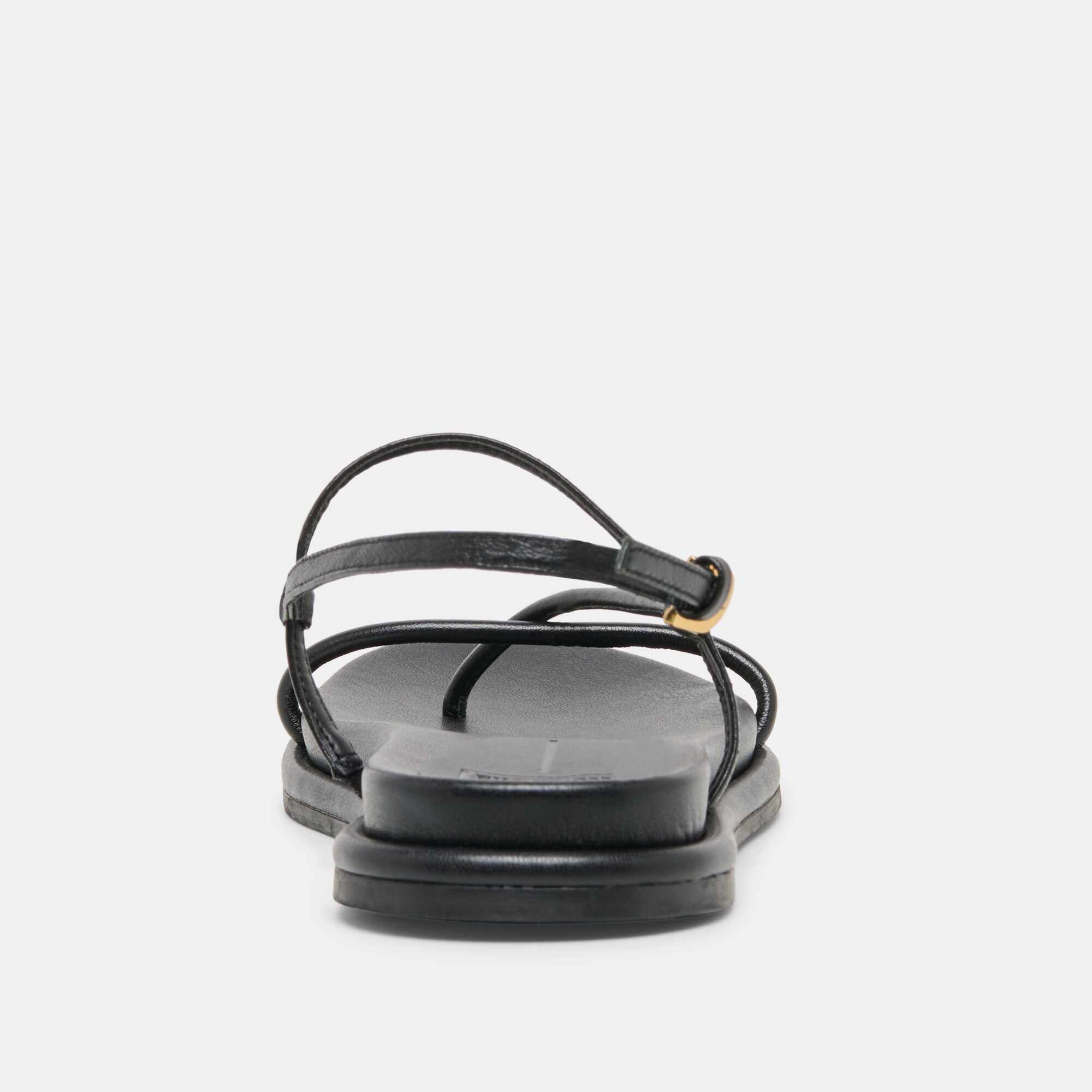 DOM SANDALS BLACK LEATHER