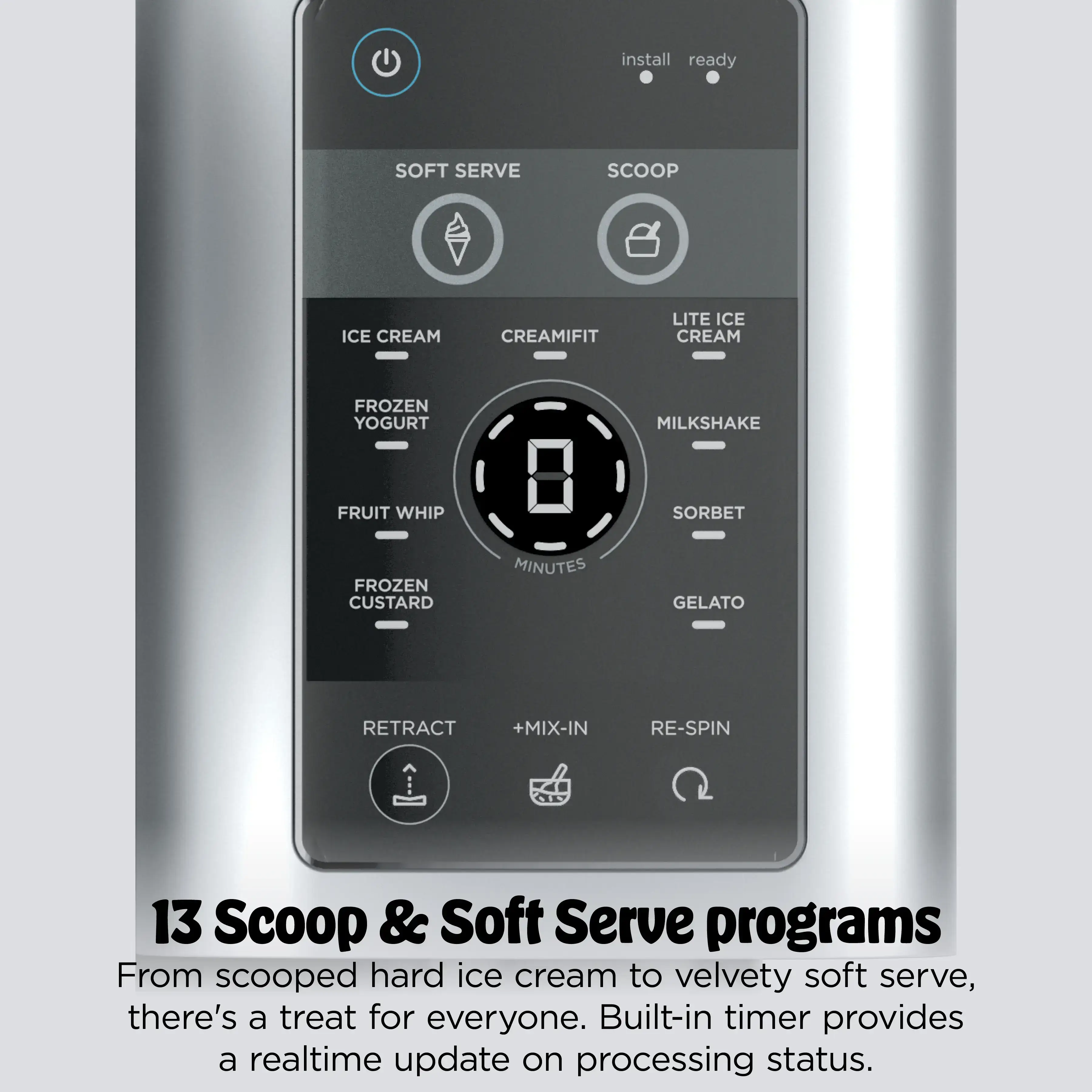 CREAMi Scoop & Swirl 13-in-1 Ice Cream and Soft Serve Maker - NC701