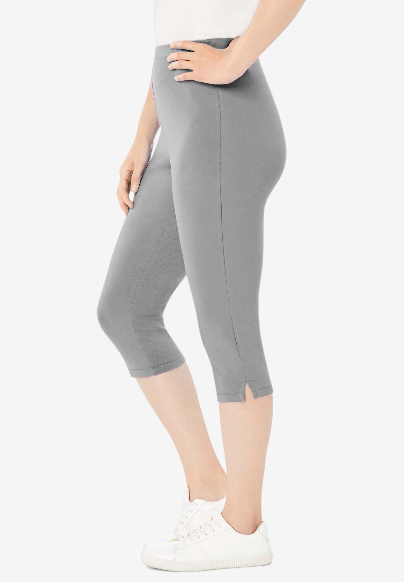 Stretch Cotton Capri Legging