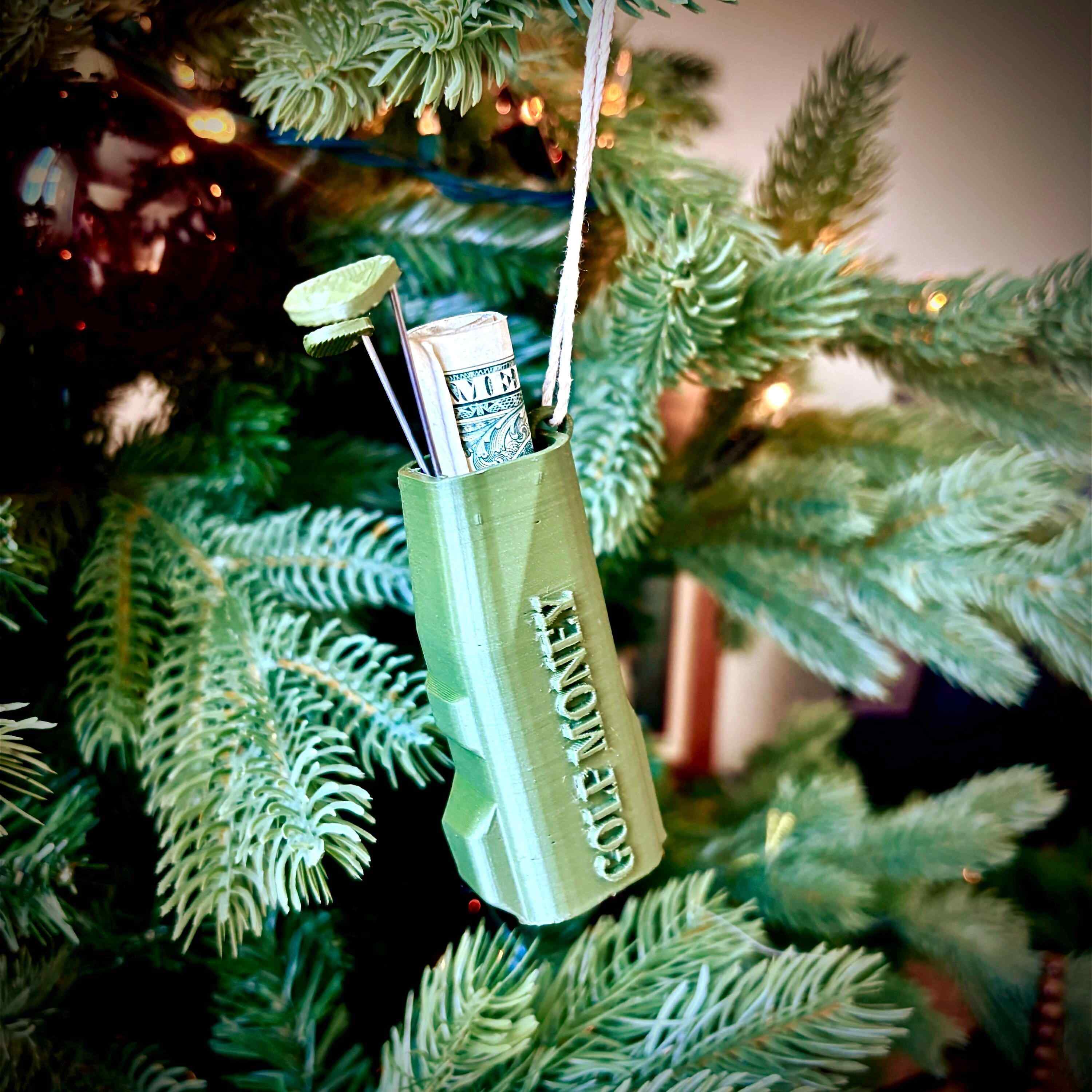 Golf Bag Money Holder Ornament