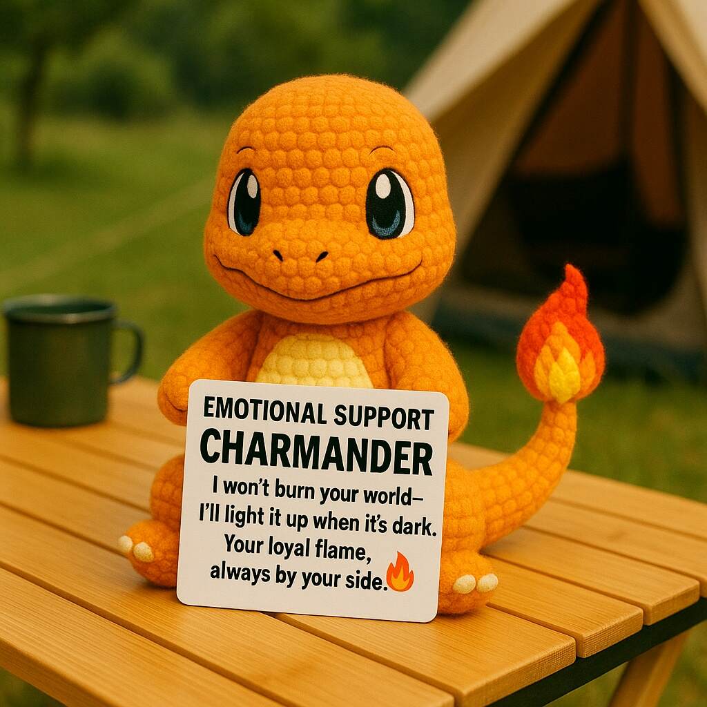 Charizard Hand-Crocheted Emotional Support