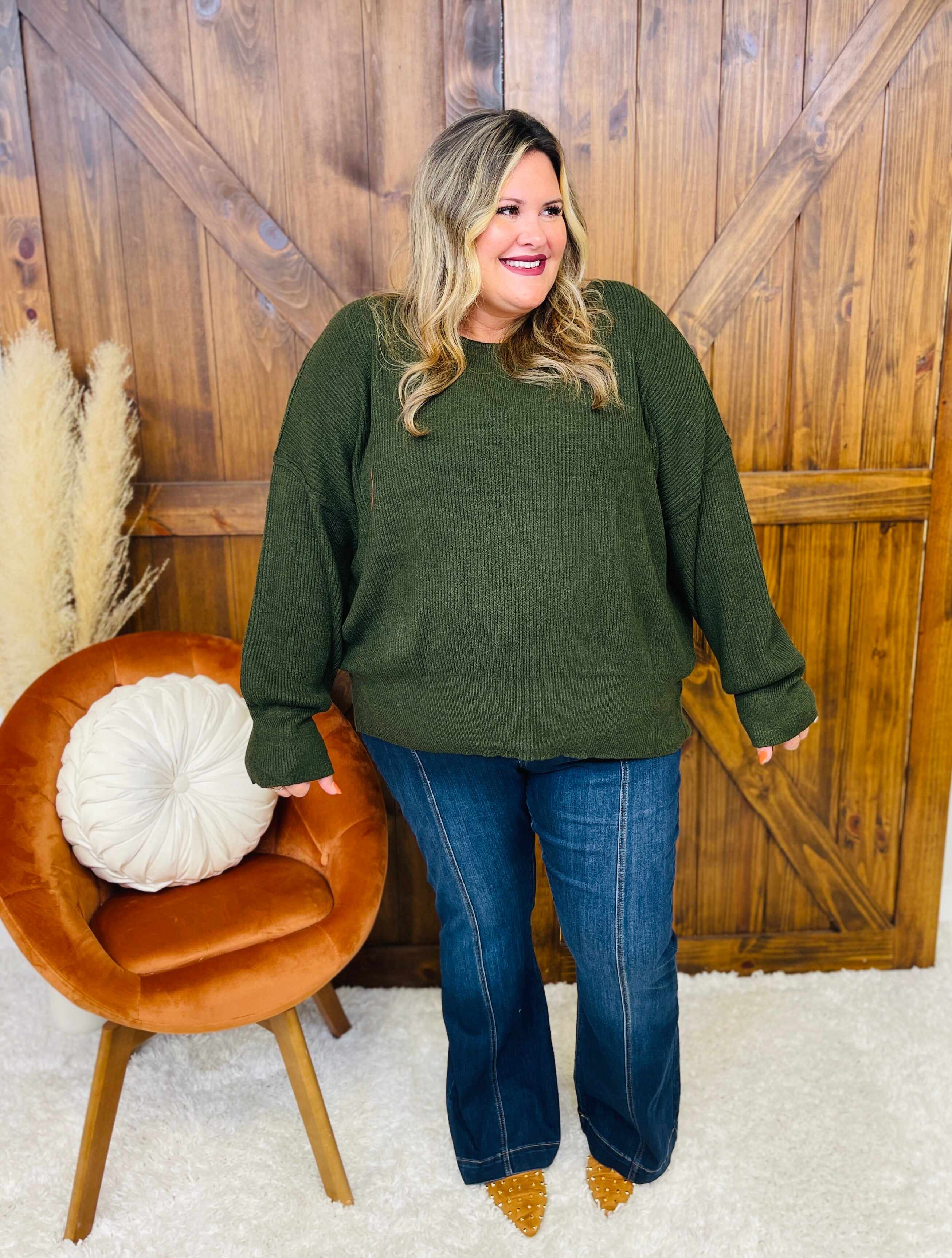 Plus/Reg The Fabulous Front Yoke Flare Jeans