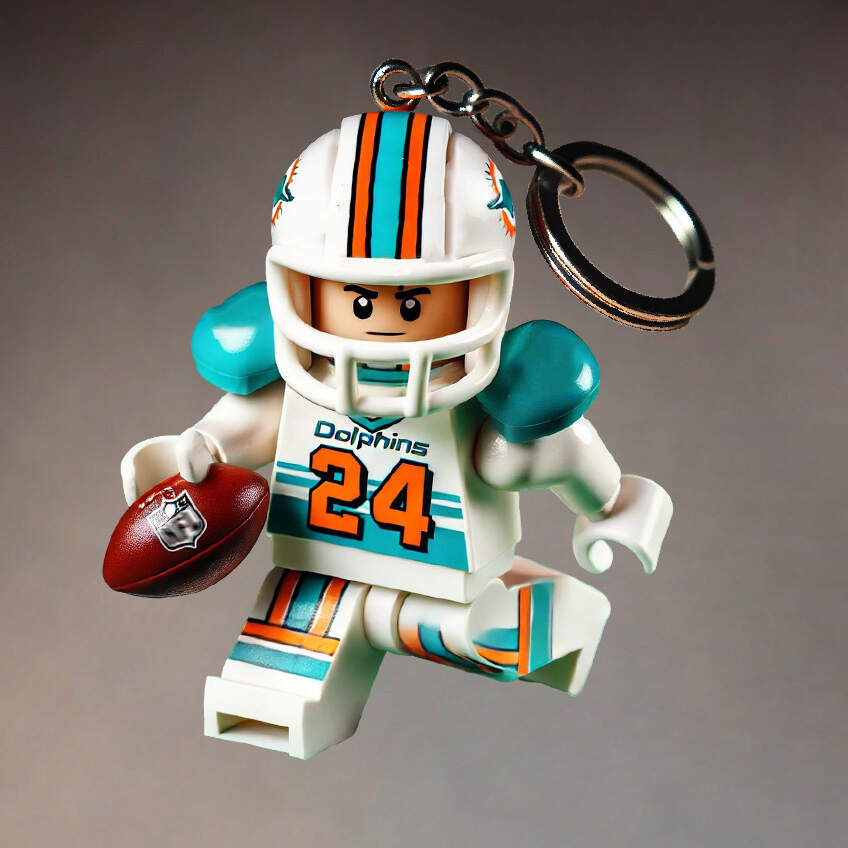 Football Team Building Set Kit Keychain