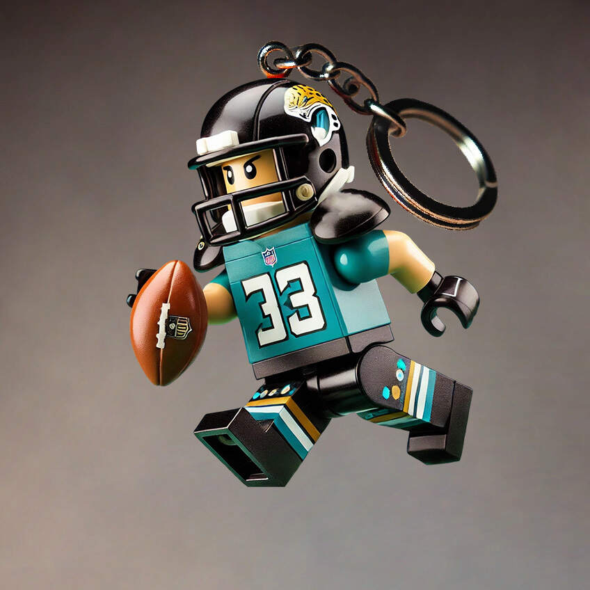 Football Team Building Set Kit Keychain