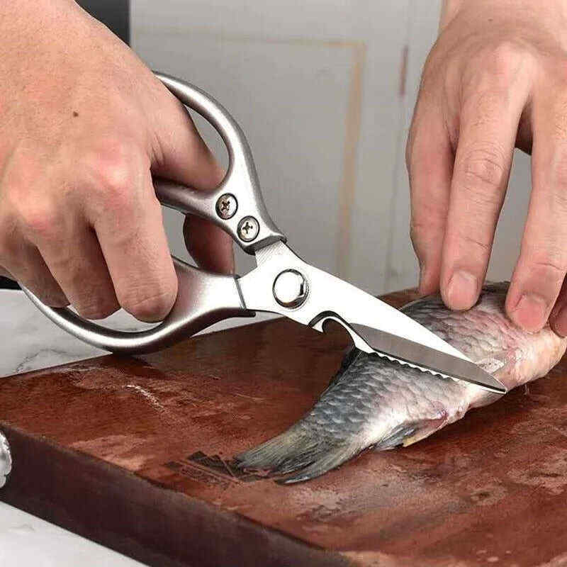 Heavy Duty Stainless Steel Kitchen Scissors,Multipurpose Ultra Sharp Utility Scissors, Professional Poultry Shears for Bone, Chicken, Meat, Fish, Turkey,Vegetables,Barbecue Scissors.