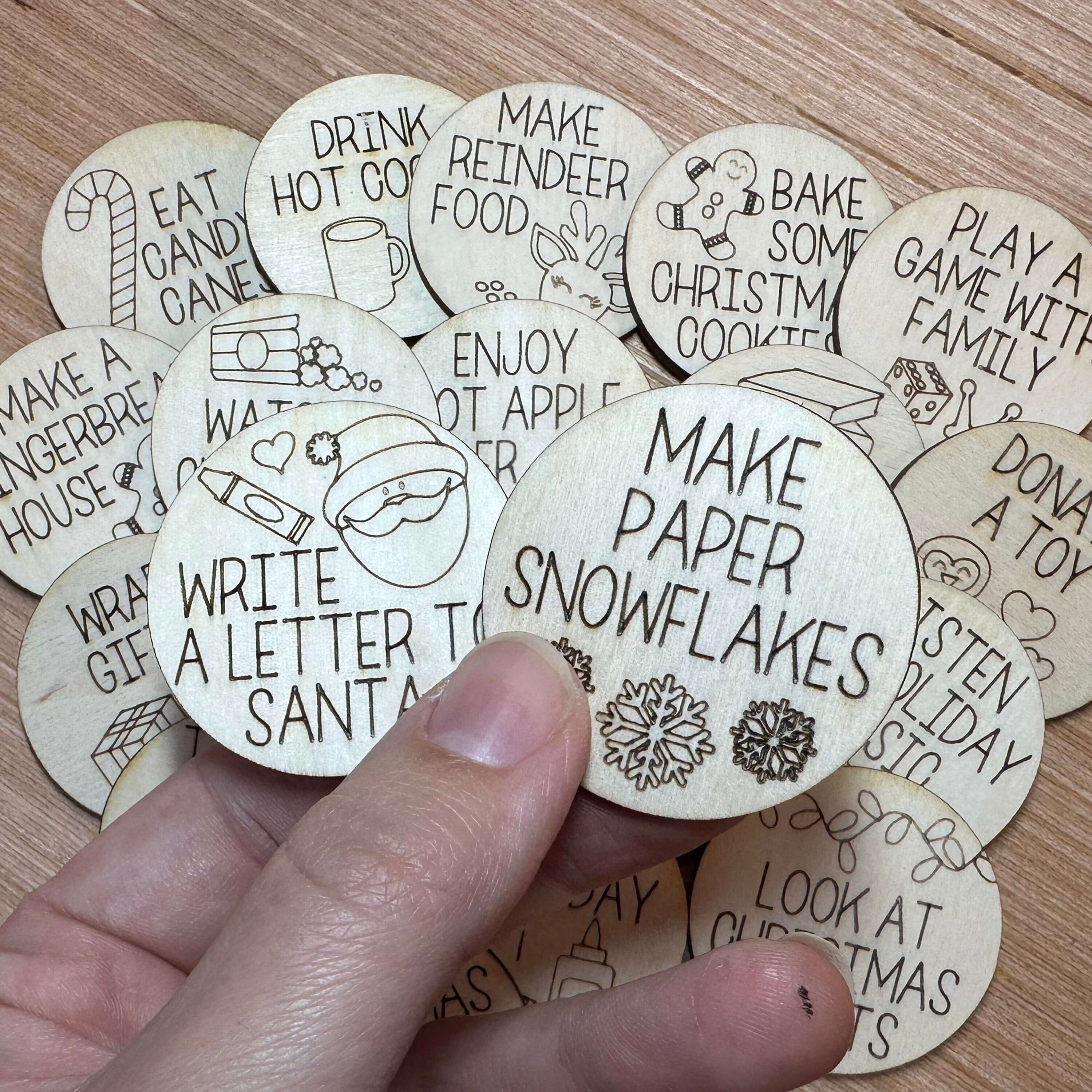 Christmas Countdown Tokens Set