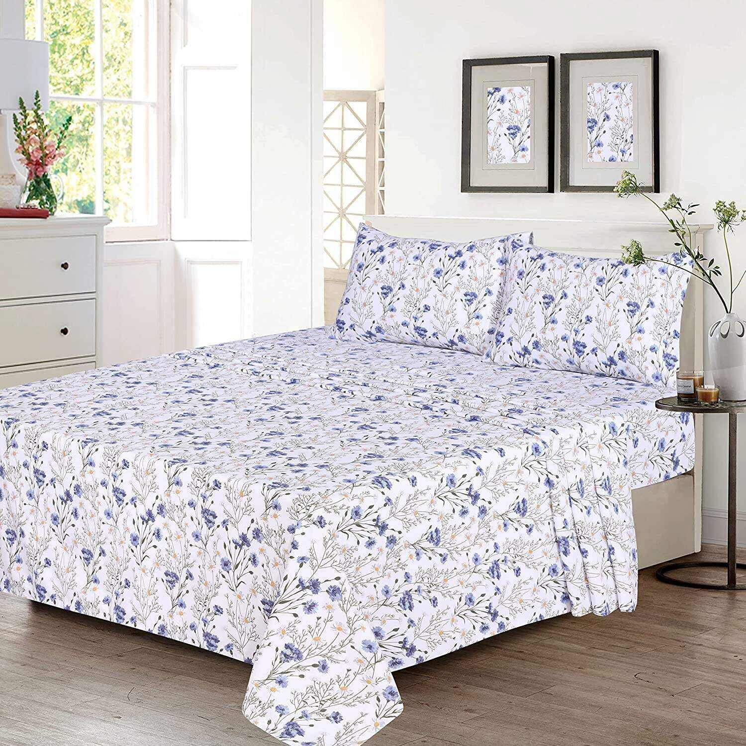 Sweet Pea100% Cotton Sheets - Soft & Breathable Sheet Set - 4 Pieces