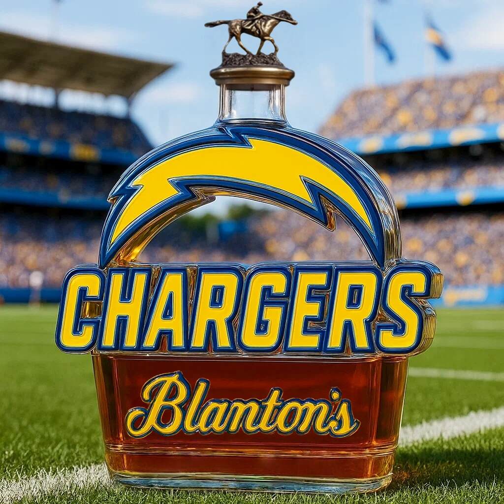 Los Angeles Chargers LOGO Limited Edition Whiskey Bottle