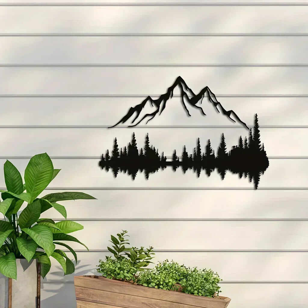 Hill Trees Metal Wall Art