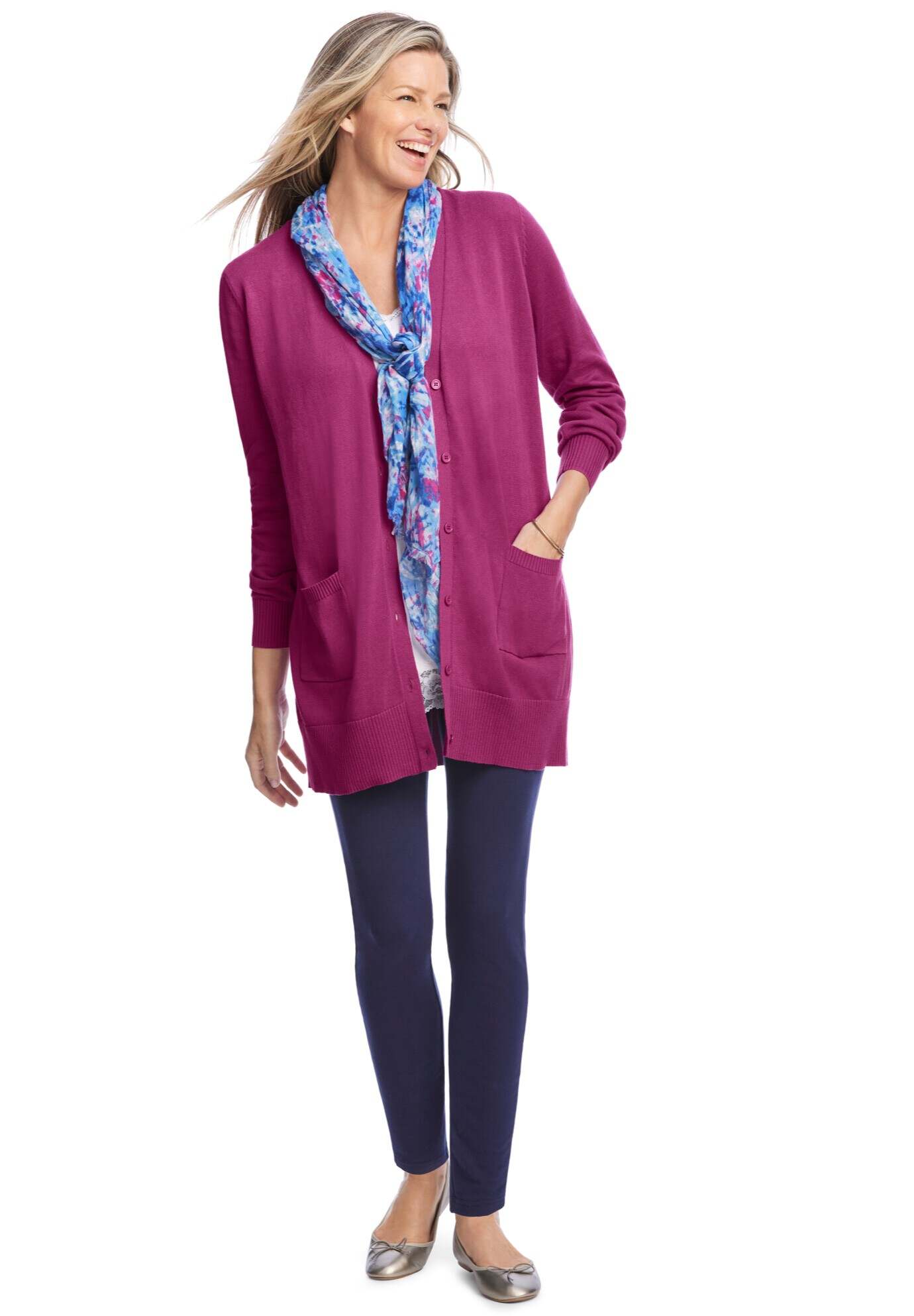 Perfect Longer-Length Cotton Cardigan