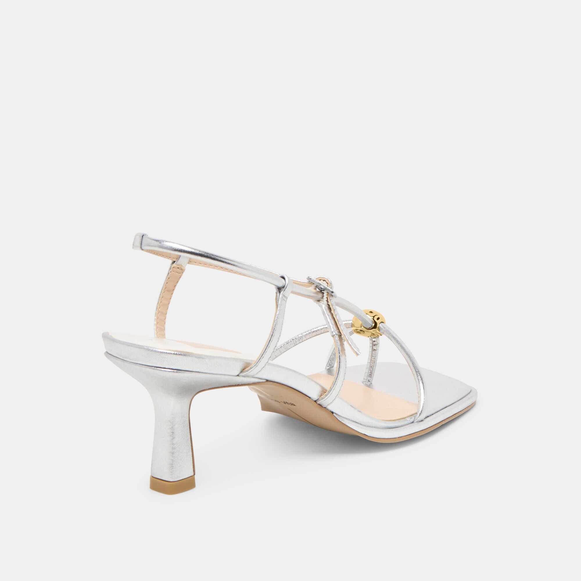 MYLEE HEELS SILVER DISTRESSED LEATHER
